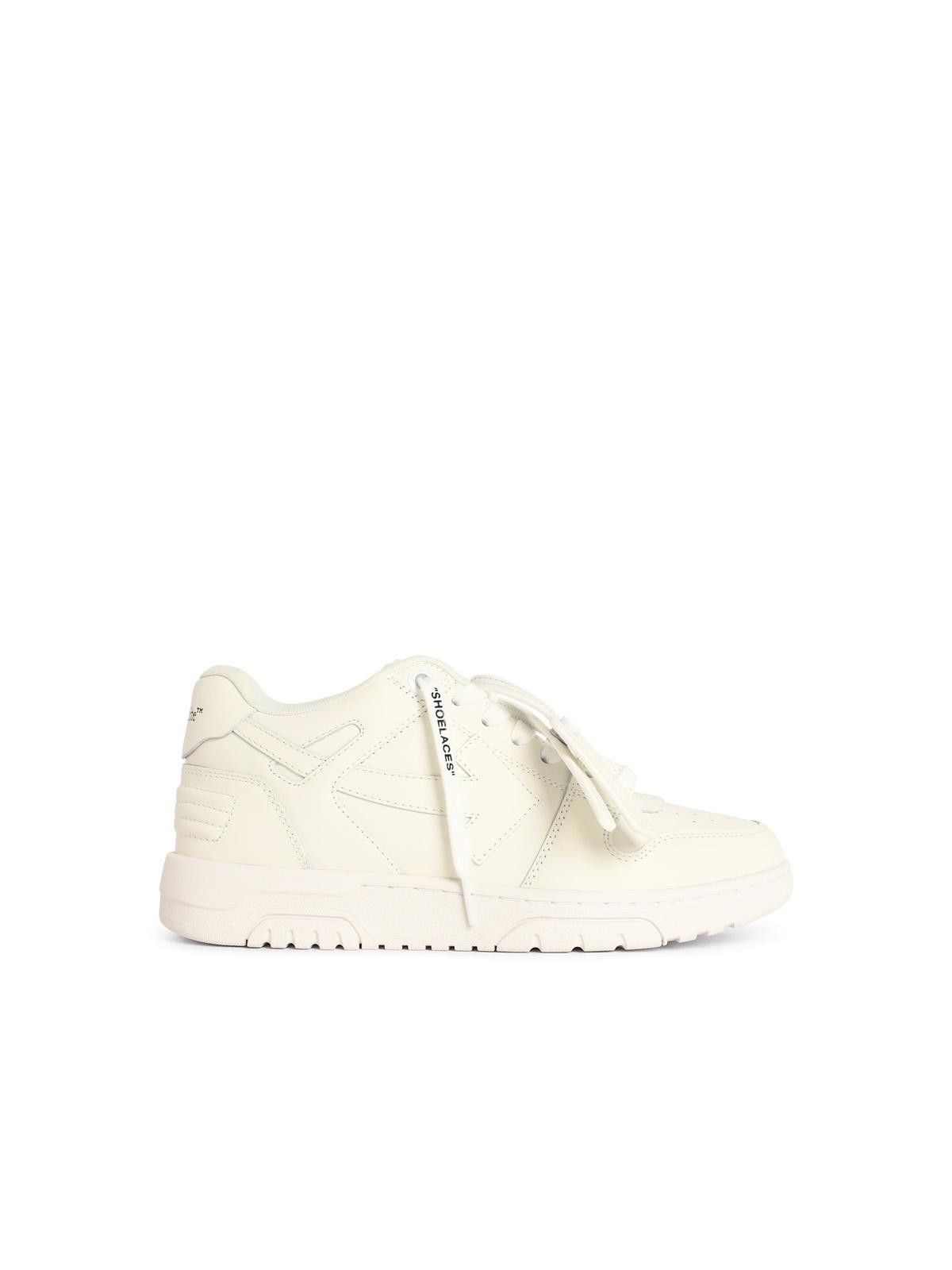 OFF-WHITE 'O.O.O.' White Leather Sneakers