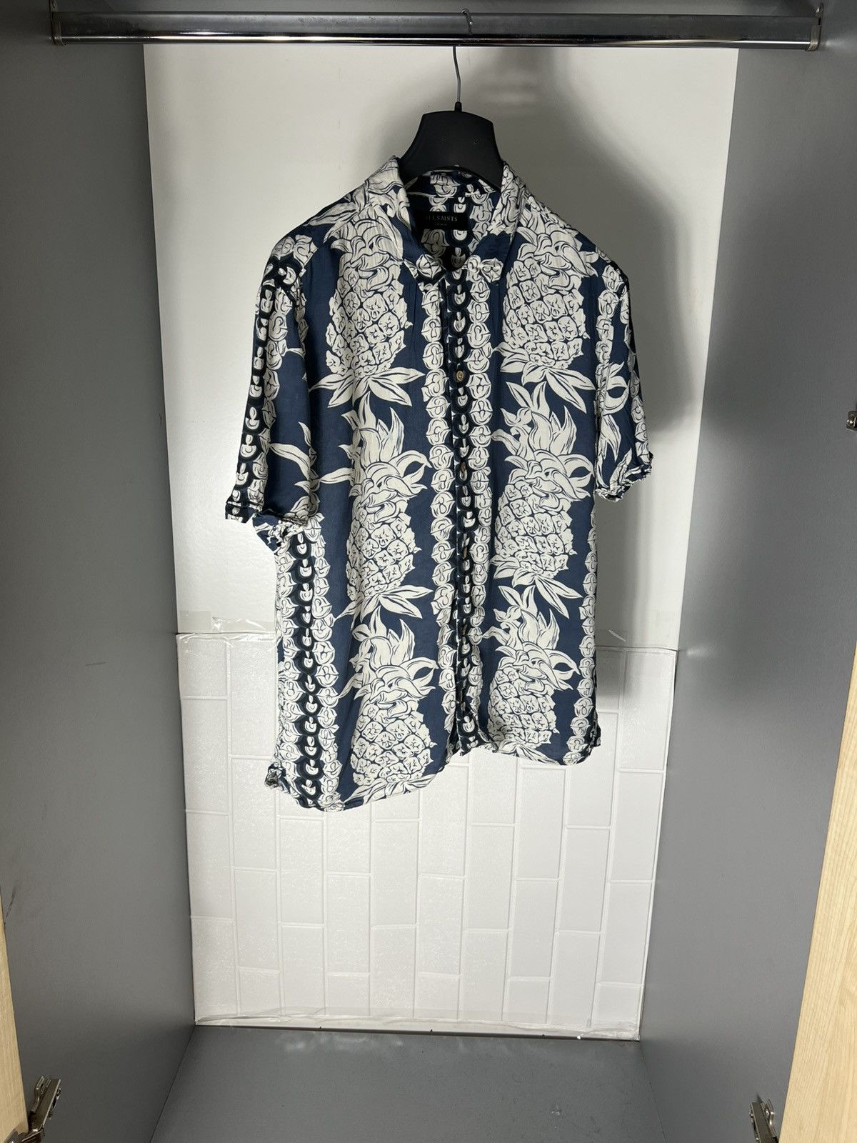 Allsaints × Vintage VERY RARE ALLSAINTS ANANAS SS DESIGNER SHIRT CASUAL Y2K 90s Size US M / EU 48-50 / 2 - 3 Thumbnail