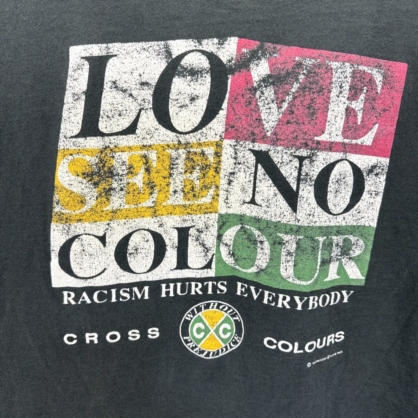 Vintage VINTAGE Cross Colours T Shirt XL Black Crew Neck Short Sleeve Men Size US XL / EU 56 / 4 - 2 Thumbnail