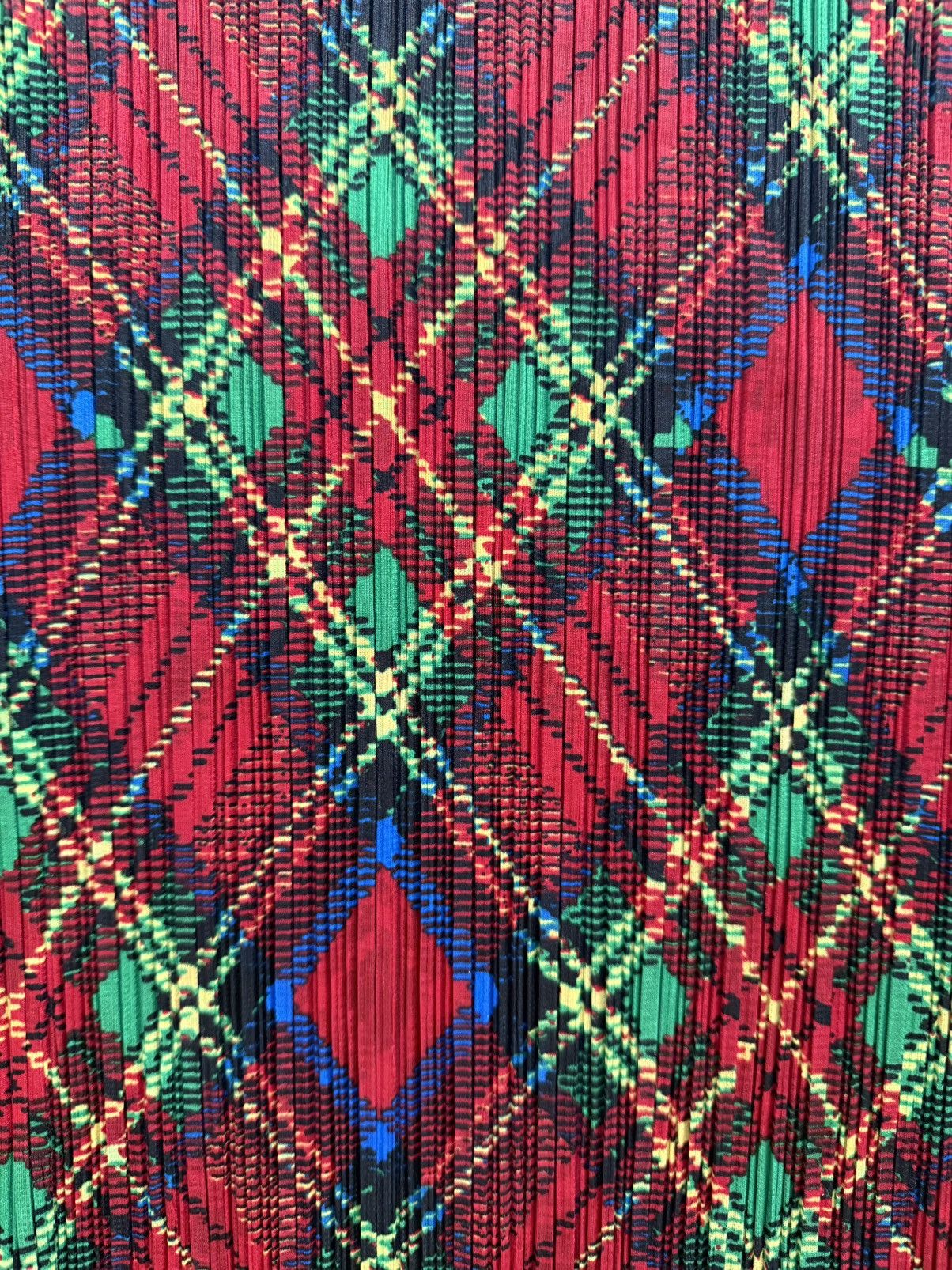 RARE Pleats Please Issey Miyake plaid top