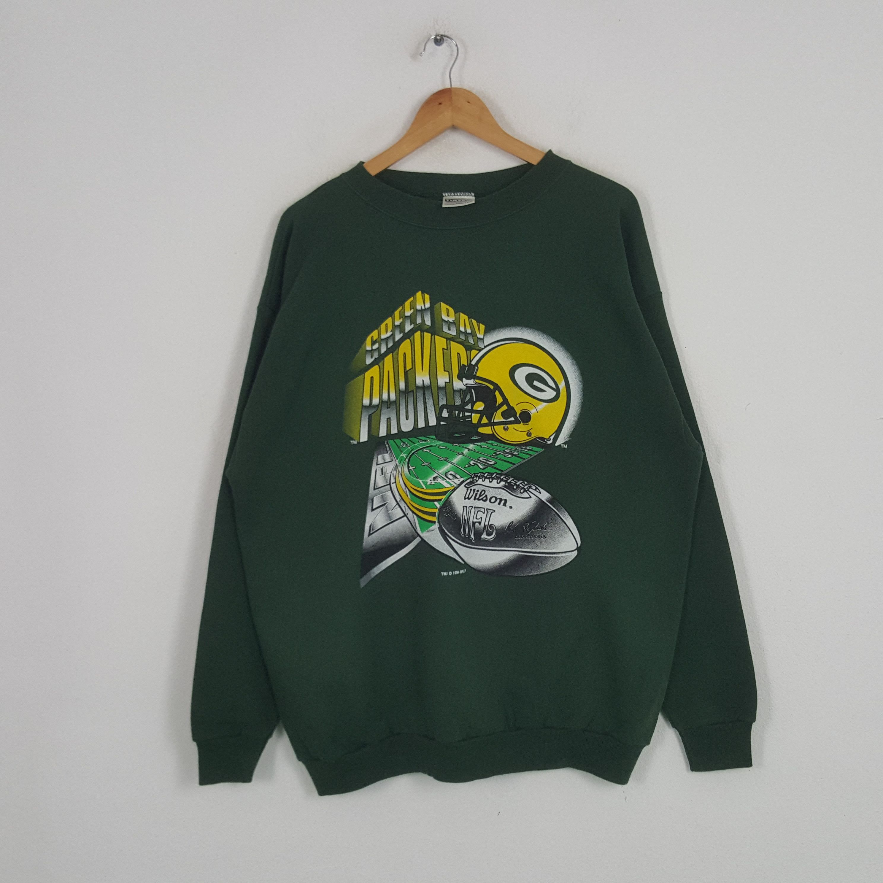 NFL × Vintage Vintage Wilson NFL American Football Team 90's Sweatshirt Size US XL / EU 56 / 4 - 1 Thumbnail