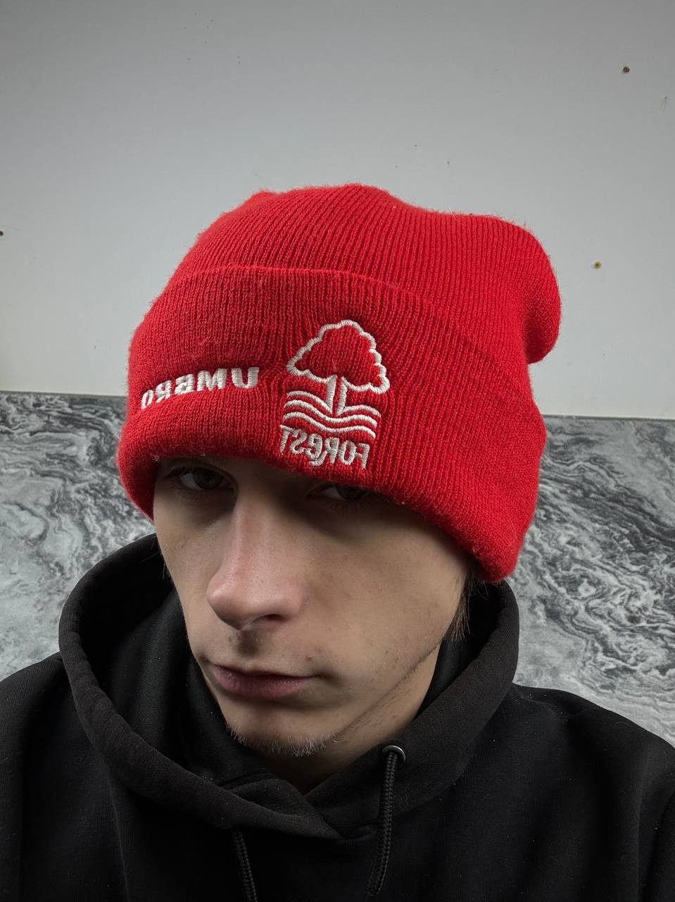 Umbro Vintage Umbro Nottingham Fores Beanie Hat 90s Men Size ONE SIZE - 1 Thumbnail