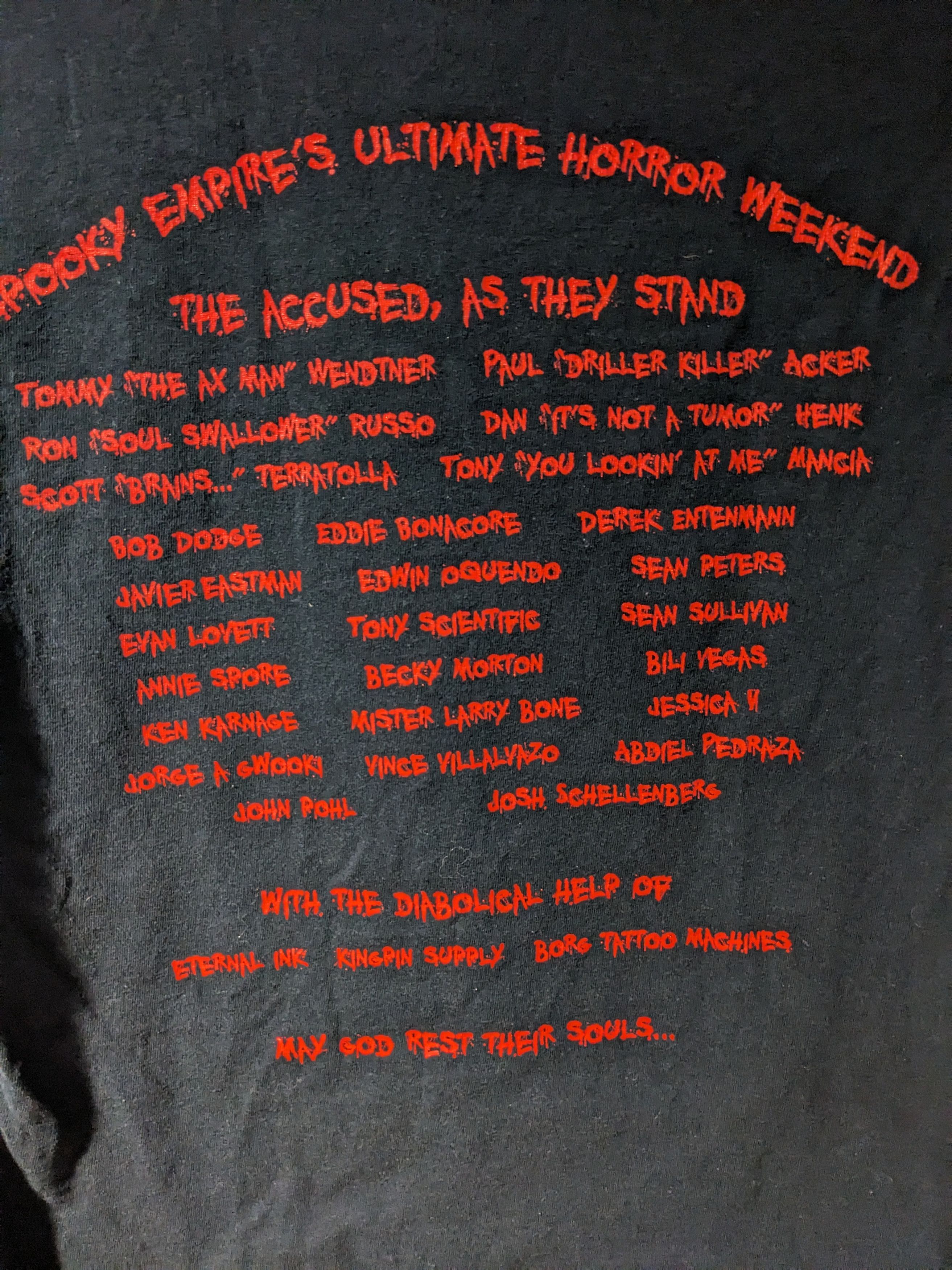 Band Tees × Vintage Vintage Dead by Dawn Band Tour Zombie Black Medium T-Shirt Size US M / EU 48-50 / 2 - 5 Thumbnail