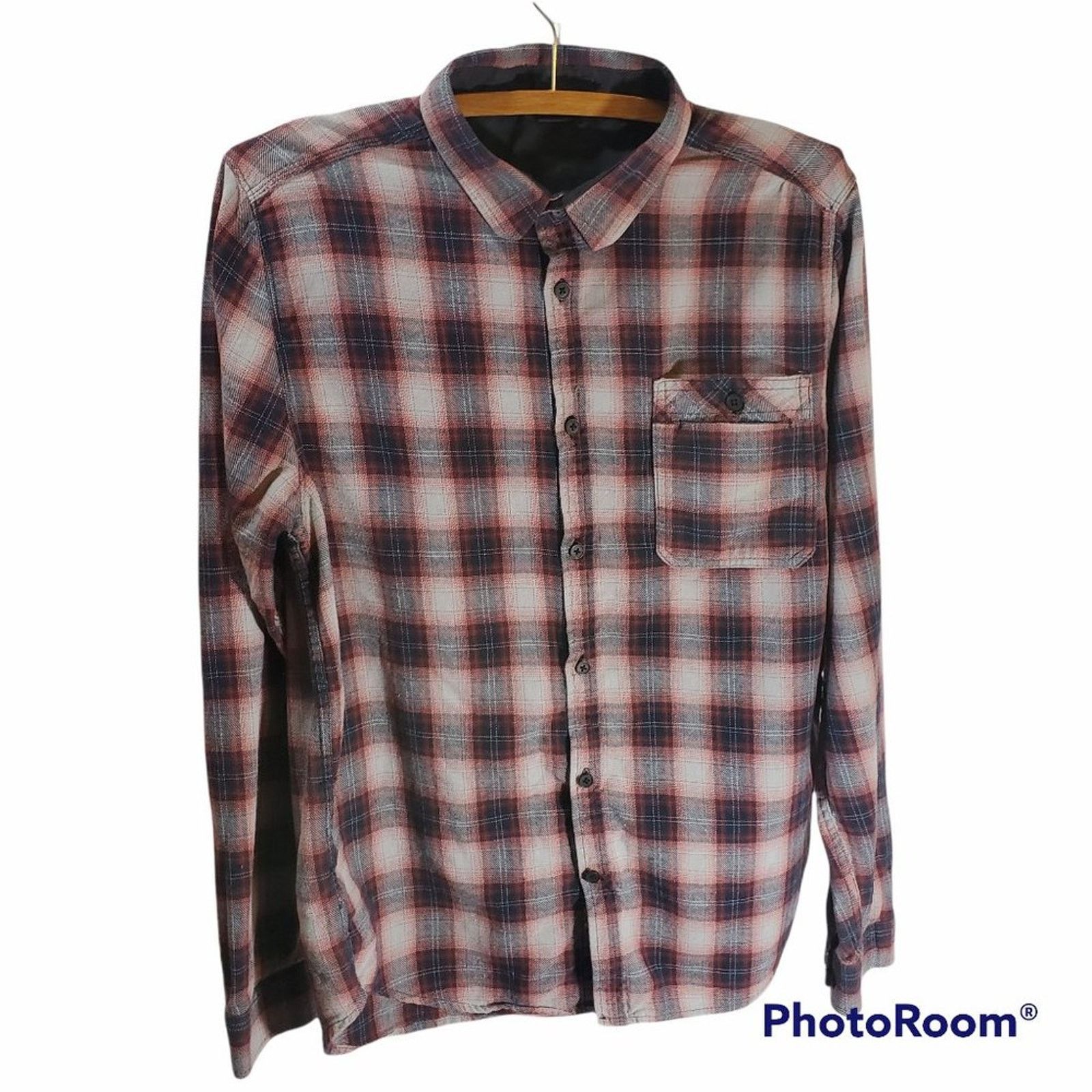 Comune Comune | Red Plaid Button Down Shirt | Size Medium Size US M / EU 48-50 / 2 - 1 Thumbnail