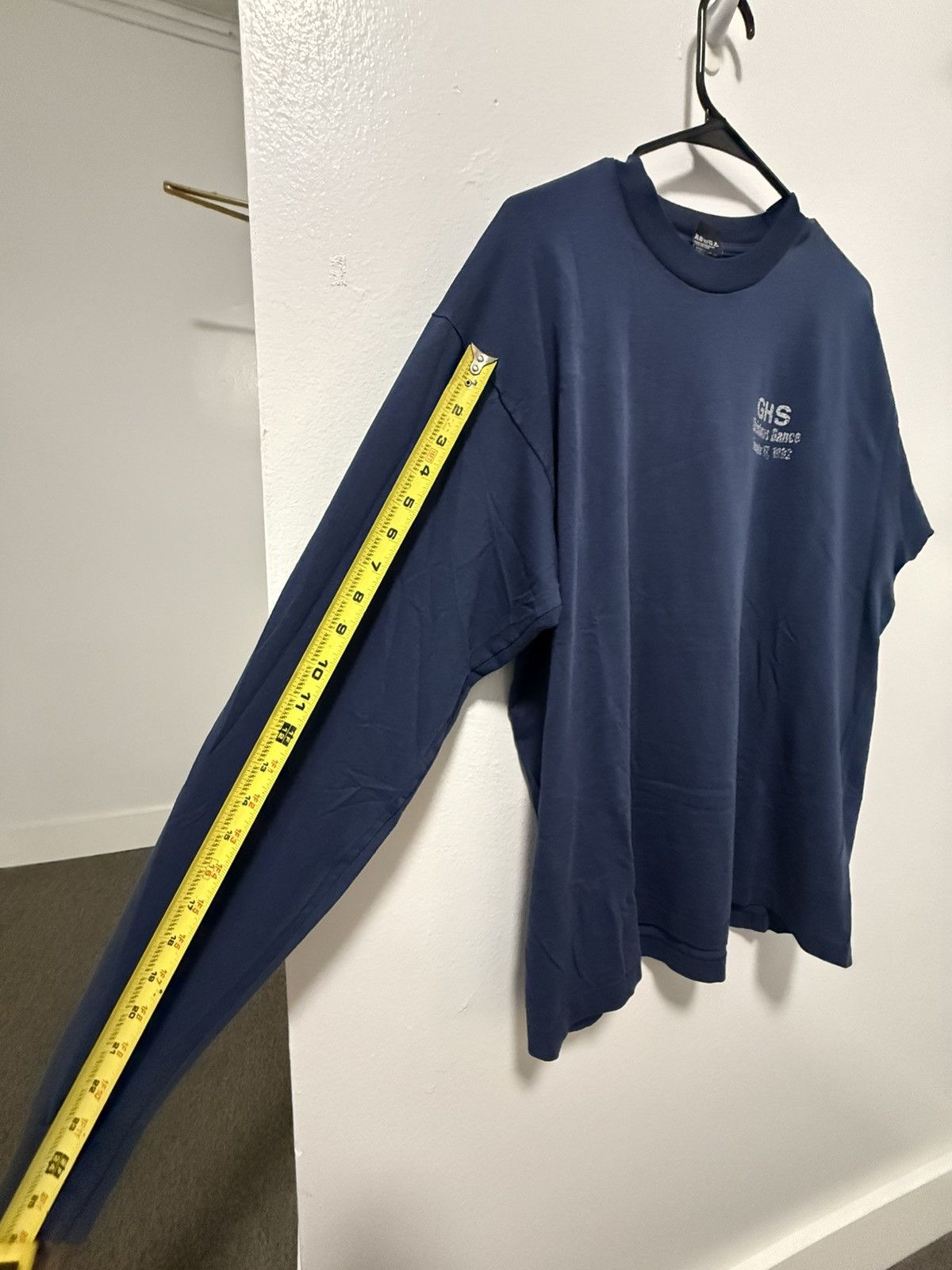 Other Vintage 1992 Single Stitch Navy long sleeve teeshirt Size US XL / EU 56 / 4 - 7 Thumbnail