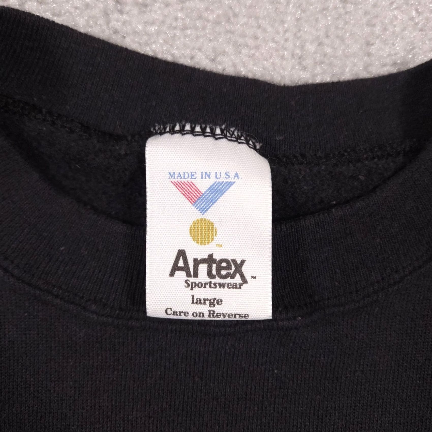 Vintage VINTAGE Artex Sweatshirt Mens L Black City Theme Kansas City 90s Graphic Print Crew Neck Pullover Size US L / EU 52-54 / 3 - 4 Thumbnail