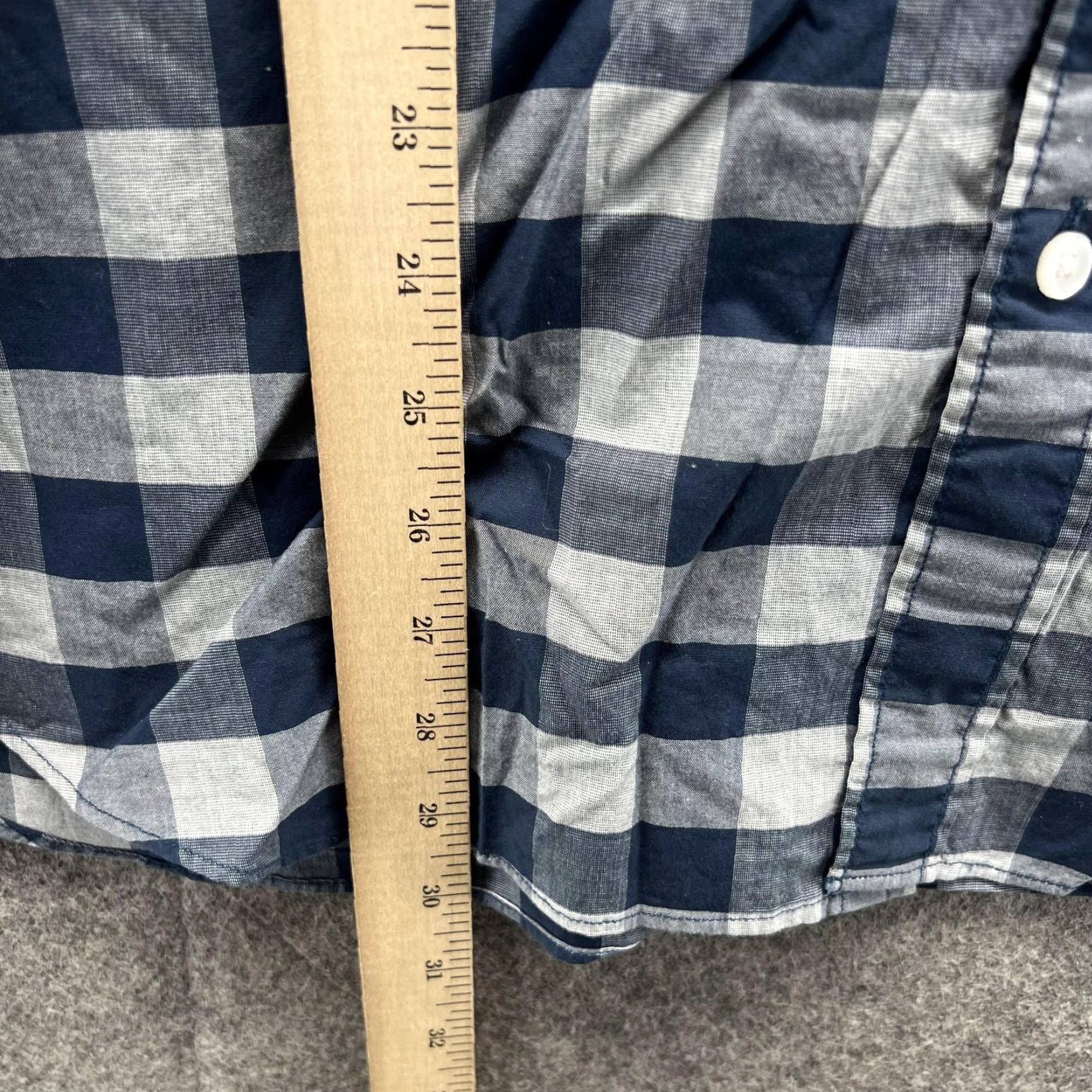 J.Crew J.CREW Shirt Men XL Blue Checkered Button-Down Slim Flex Washed Vintage Size US XL / EU 56 / 4 - 6 Thumbnail