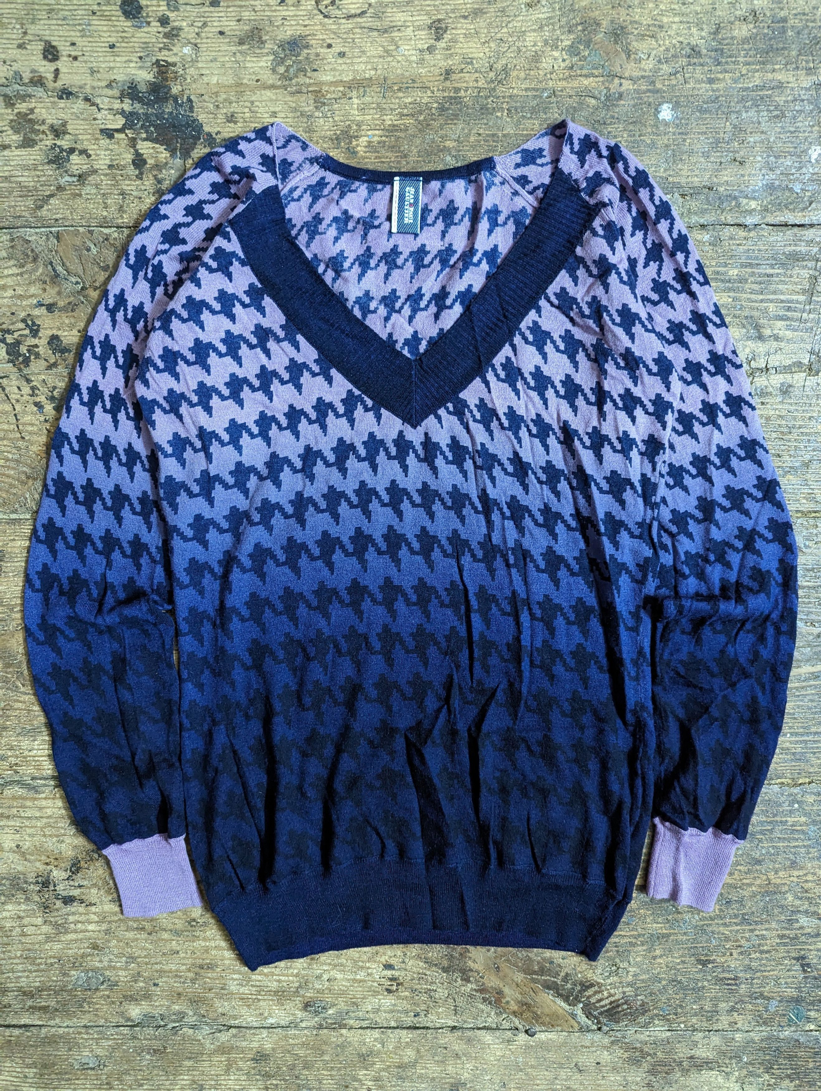 Jean Paul Gaultier 00s Jean's Paul Gaultier Gradient Pattern Wool Sweater Size M / US 6-8 / IT 42-44 - 1 Thumbnail