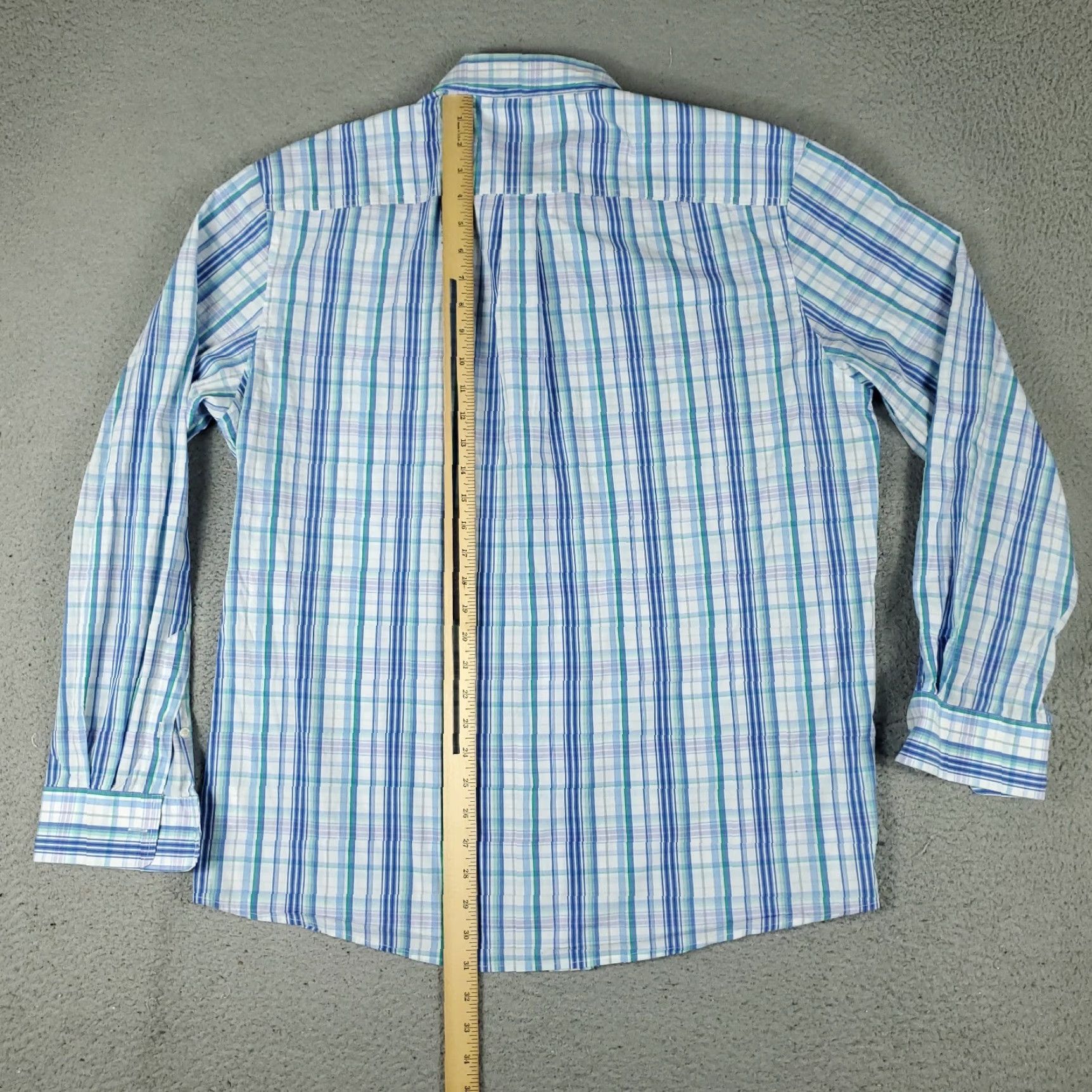 johnnie-O Johnnie-O Shirt Mens XL Blue Plaid Button-Up Long Sleeve American Classic Size US XL / EU 56 / 4 - 3 Thumbnail