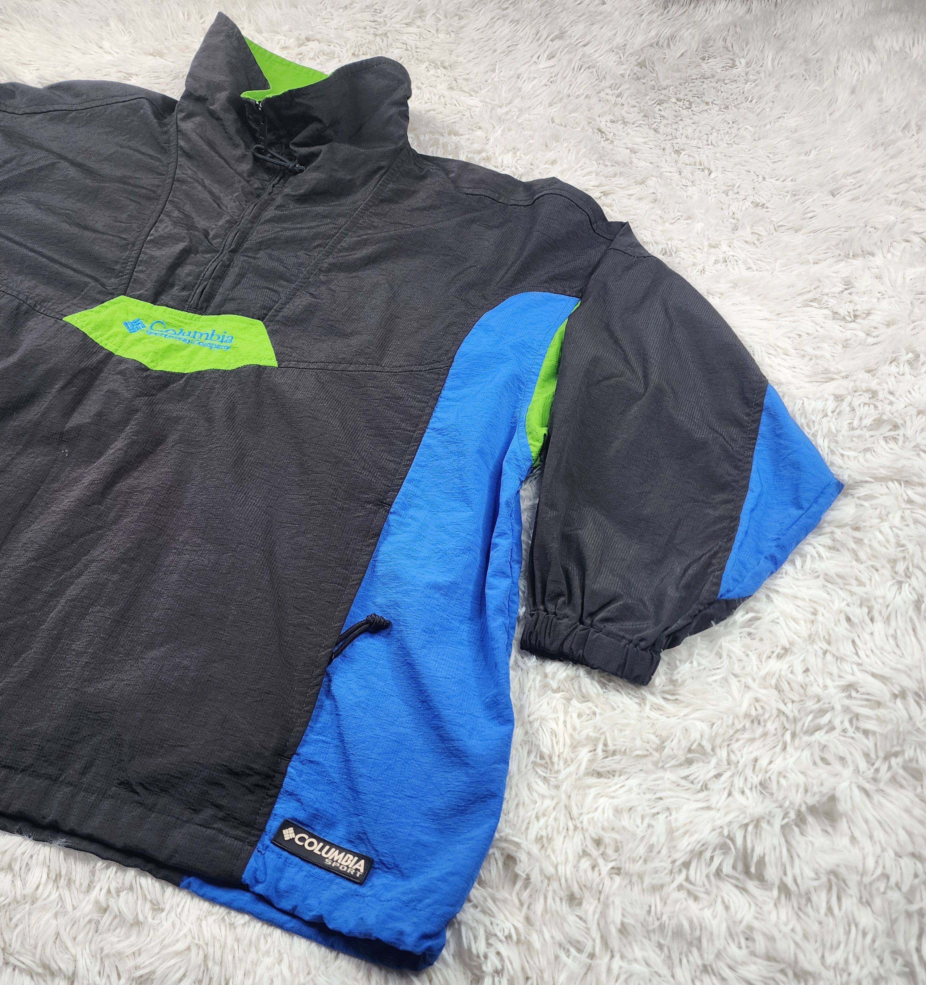 Columbia Vintage Columbia Sportwear 1/4 zip windbreaker jacket Size US XL / EU 56 / 4 - 2 Thumbnail