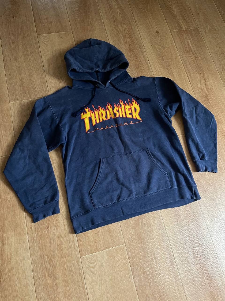 Thrasher × Vintage Vintage Thrasher Magazine Flame Graphic Hoodie Sz S Size US S / EU 44-46 / 1 - 3 Thumbnail