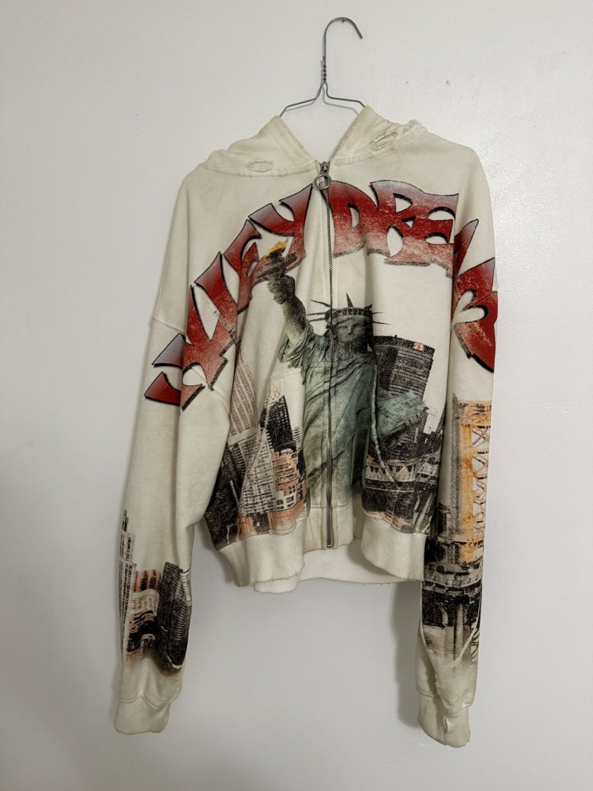 Vale Vale Forever NYC Zip up ‘white’ Size US L / EU 52-54 / 3 - 1 Thumbnail
