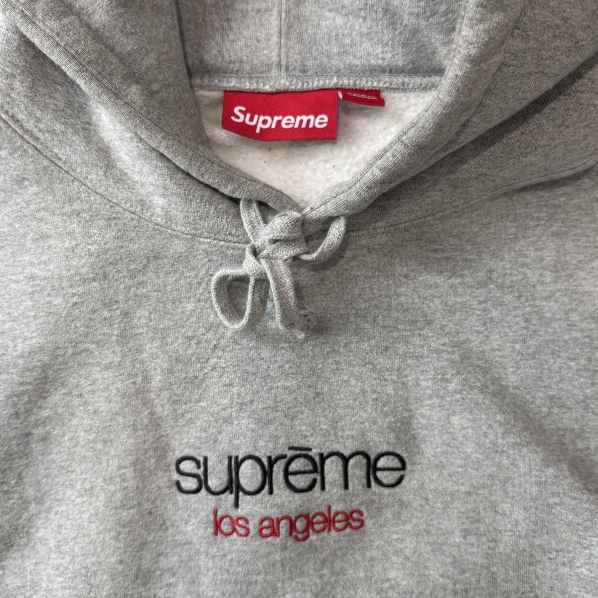 Supreme CLASSIC LOGO LOS ANGELES STORE EXCLUSIVE HOODIE - HEATHER Size US M / EU 48-50 / 2 - 4 Thumbnail