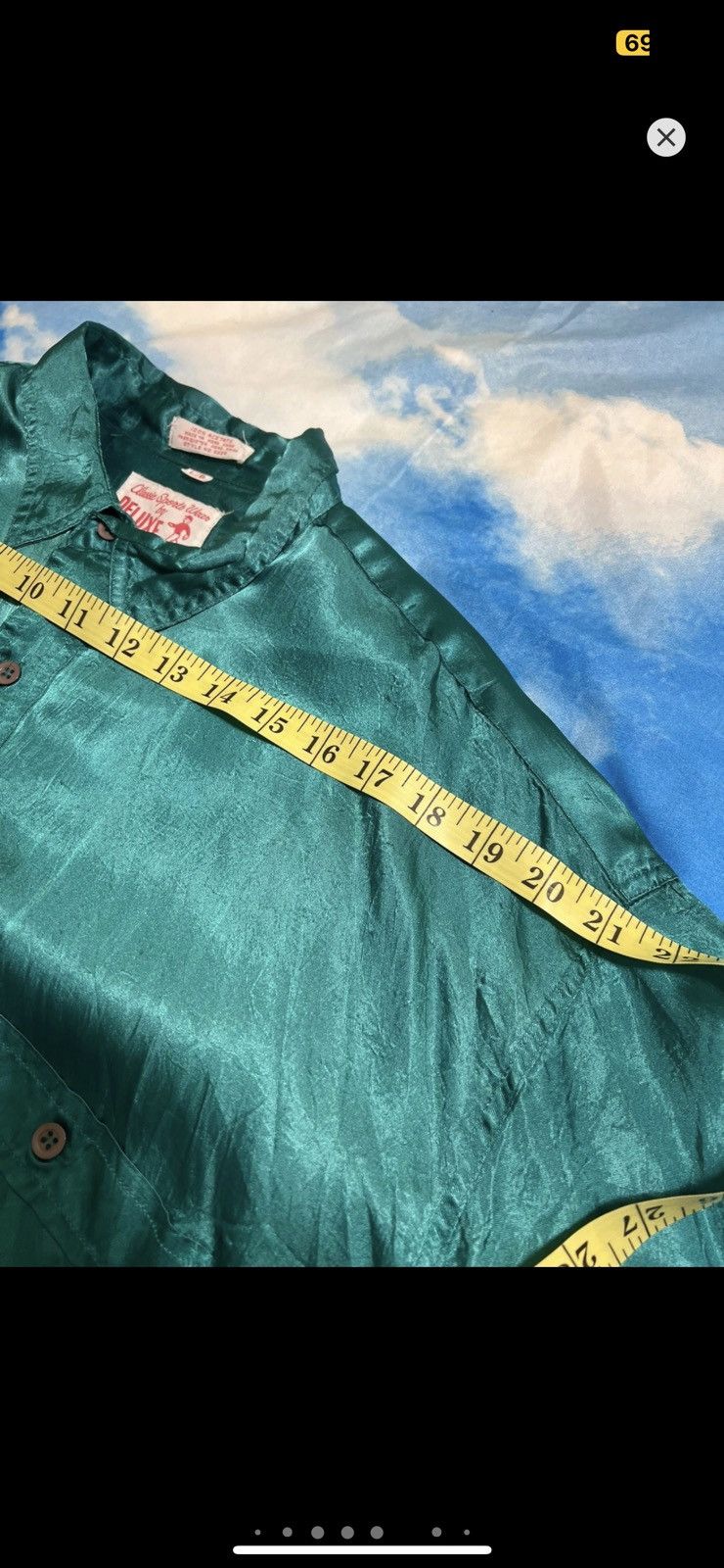 Vintage ***FINAL DROP***RARE 80s ACETATE SHINY BUTTON UP SHIRT L-XL Size US L / EU 52-54 / 3 - 8 Thumbnail