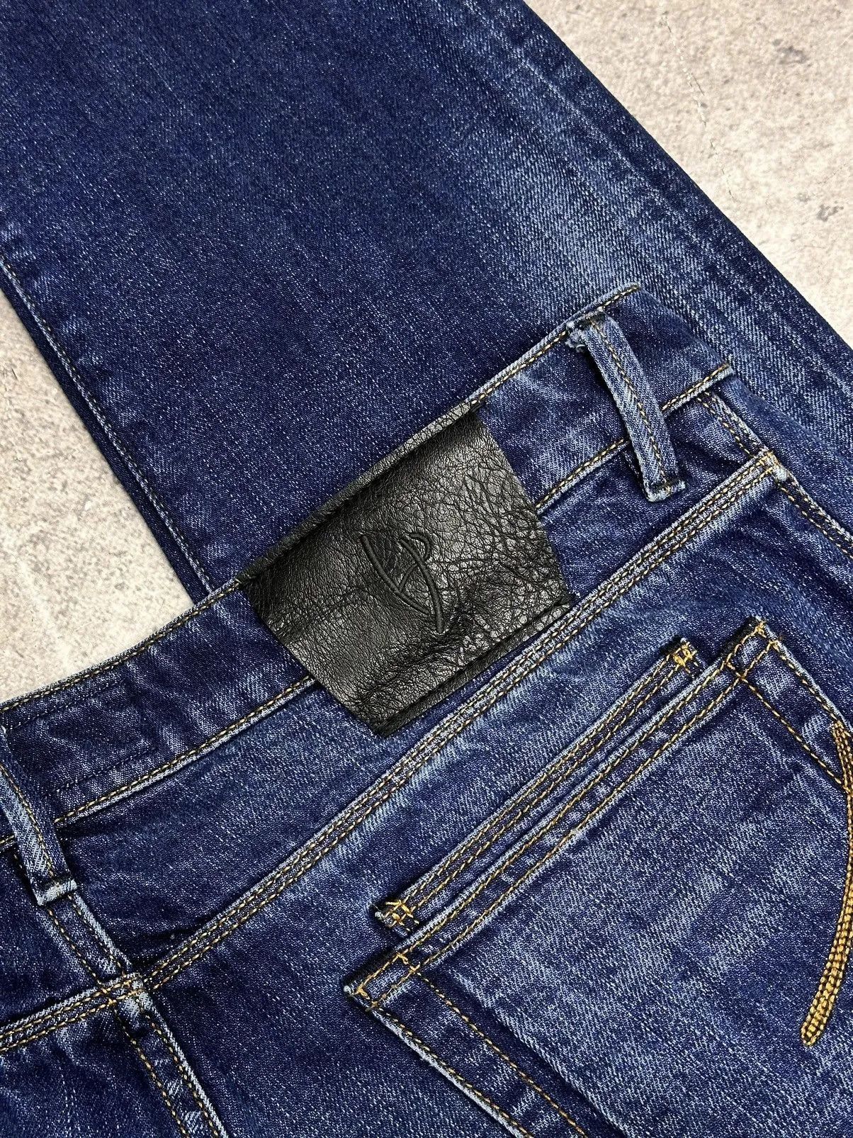 Prada Vintage Denim Blue Handpicked Jeans Baggy Casual Style Size US 35 - 14 Thumbnail