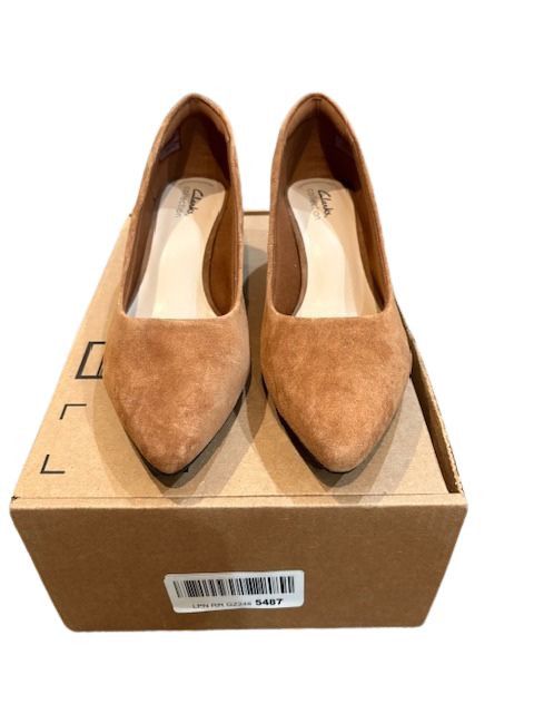 Clarks “Teresa” Step Pump in Dark Tan Suede Size US 9.5 / IT 39.5 - 3 Thumbnail