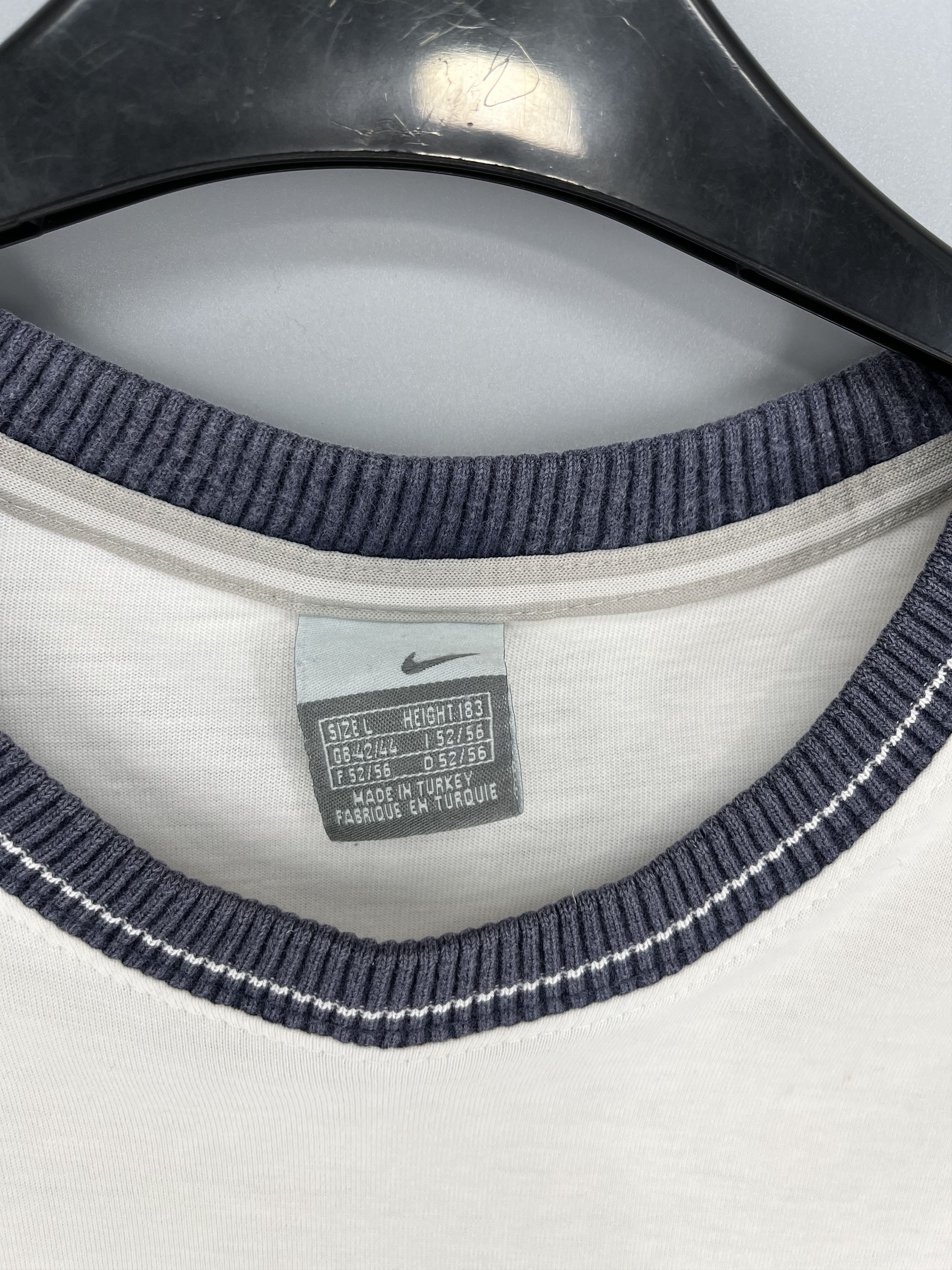 Nike × Vintage Vintage 90s Nike Jersey Travis Style Sportwear Style Size US L / EU 52-54 / 3 - 8 Thumbnail