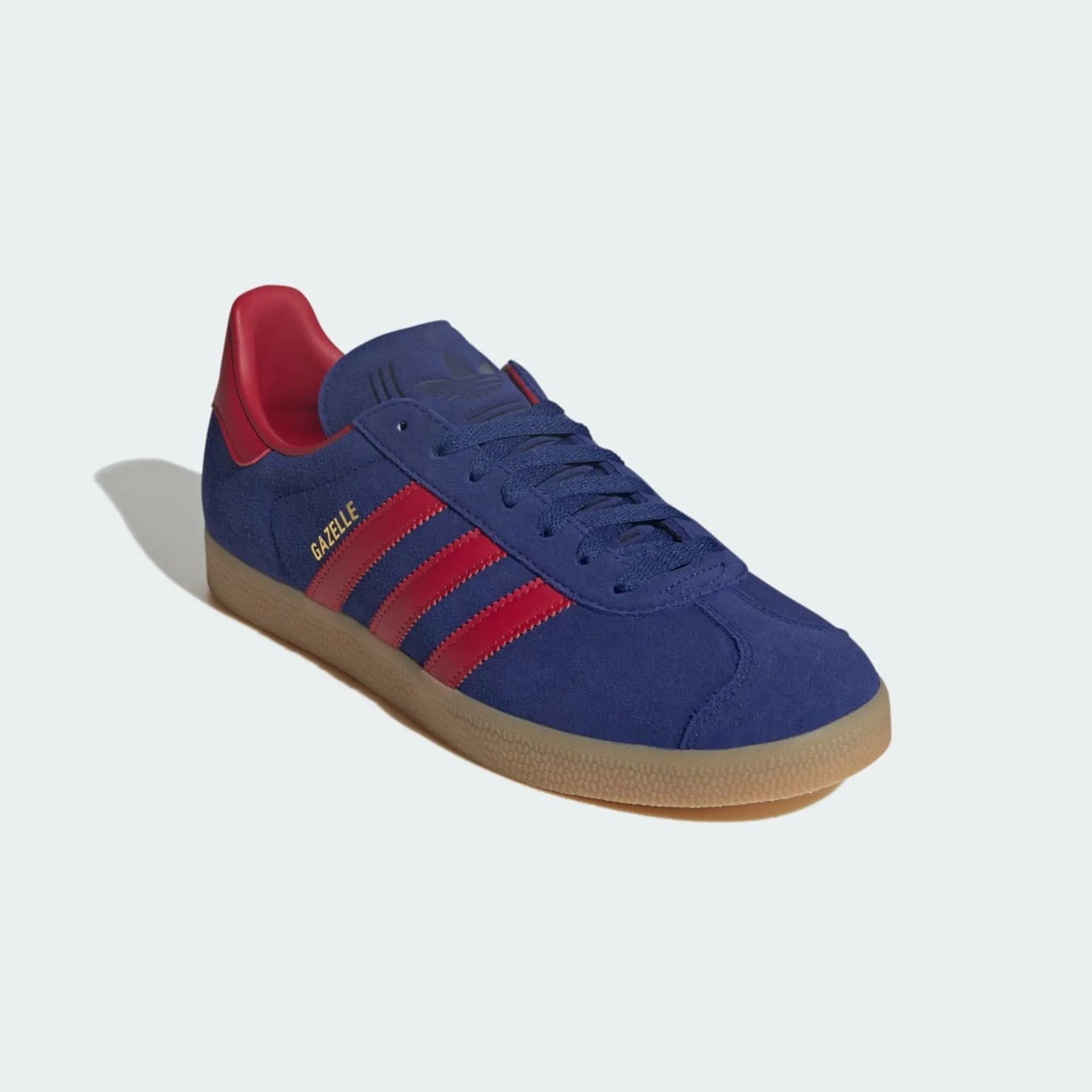 Adidas o1mle0426 Unisex Gazelle Low-Top Sneakers in Blue/Red Size US 9 / EU 42 - 4 Thumbnail