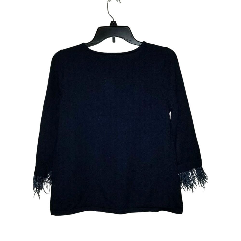 Anthropologie New Anthropologie Gatsby Feathered Moth Pullover Sweater Top Size S / US 4 / IT 40 - 4 Thumbnail
