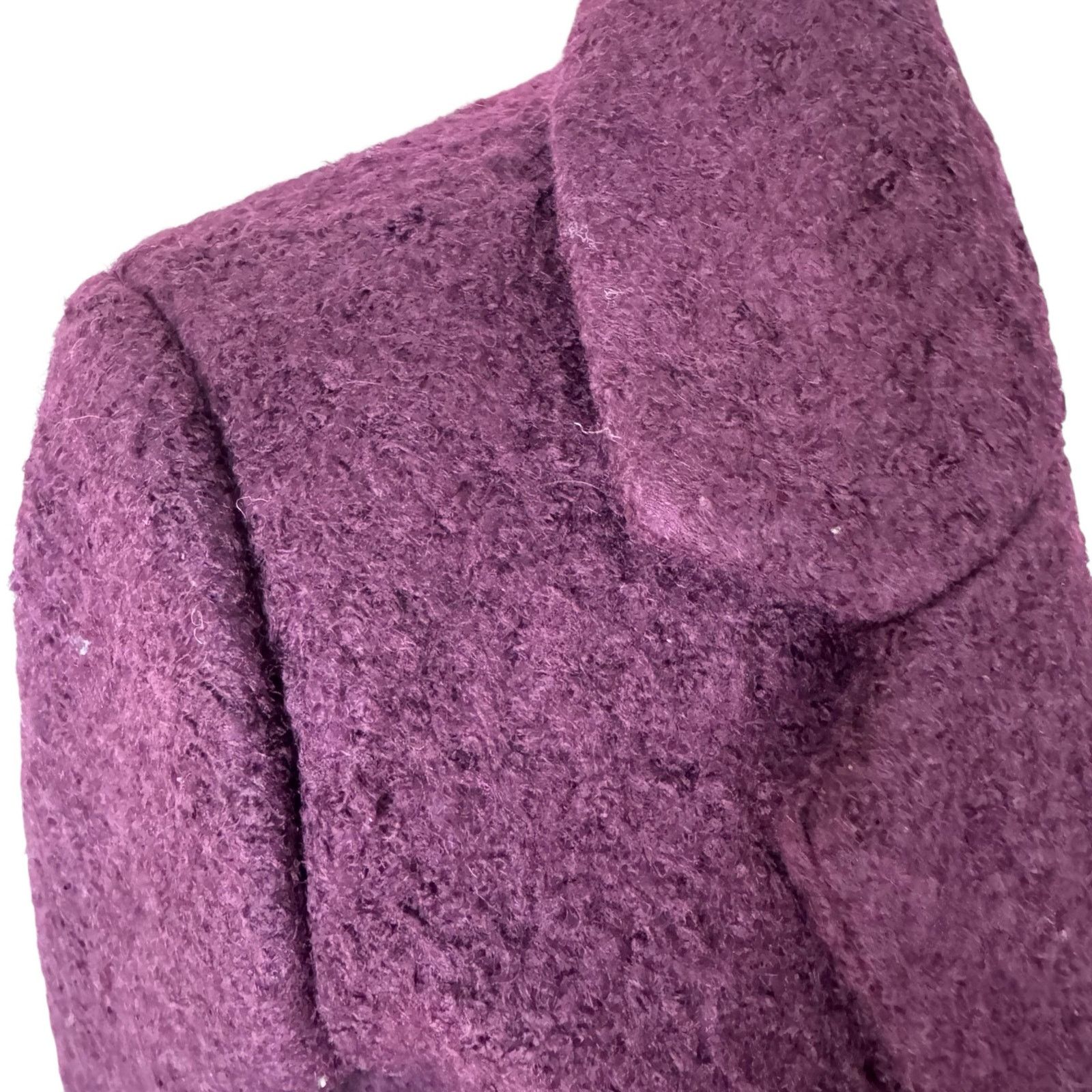 Andrew Marc ANDREW MARC Paige Boucle Wool Blen Coat in Burgundy Size 2 Size XS / US 0-2 / IT 36-38 - 5 Thumbnail