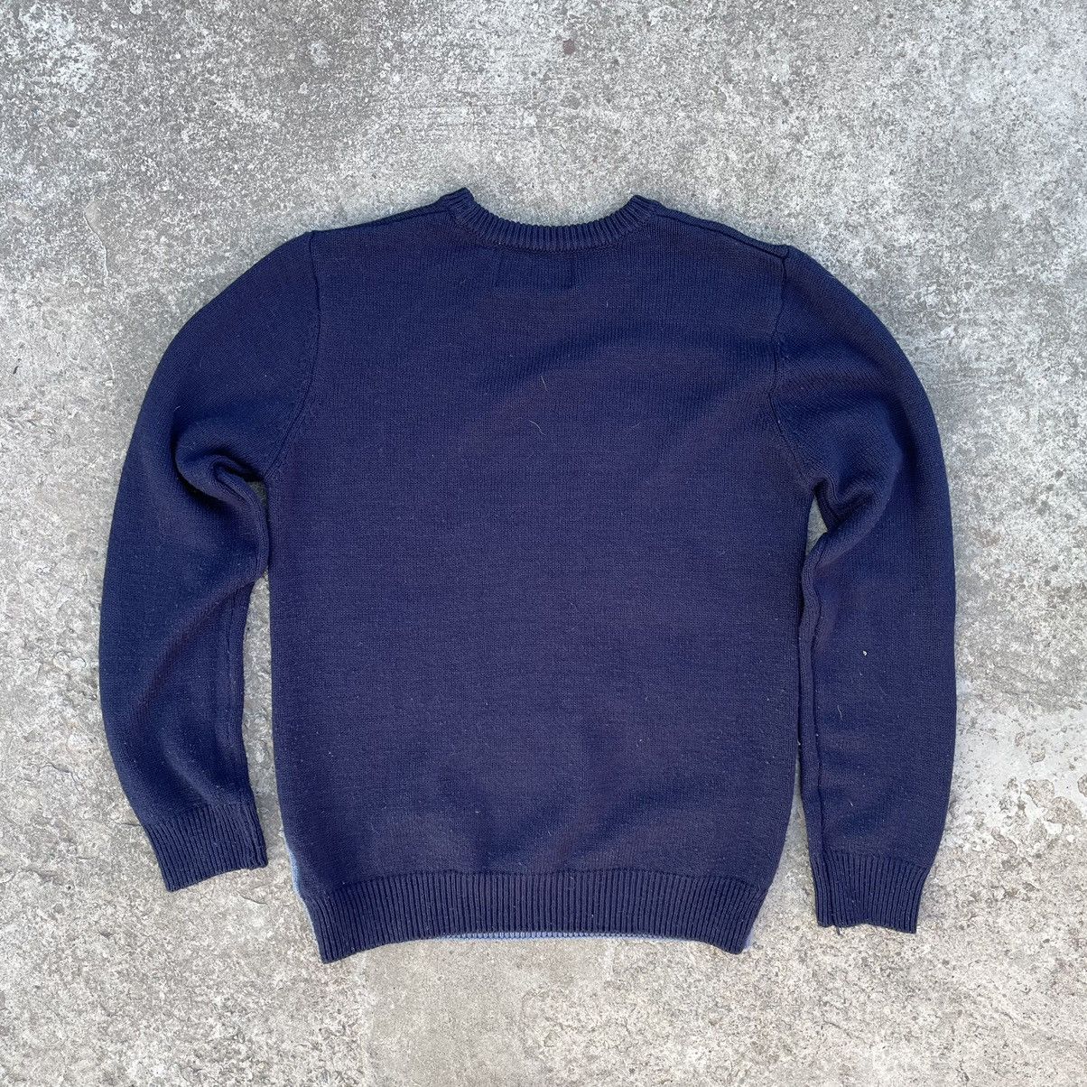 Vintage Vintage Knit Sweater Nort Police White Bear Logo Y2K 90s USA Size US M / EU 48-50 / 2 - 2 Thumbnail