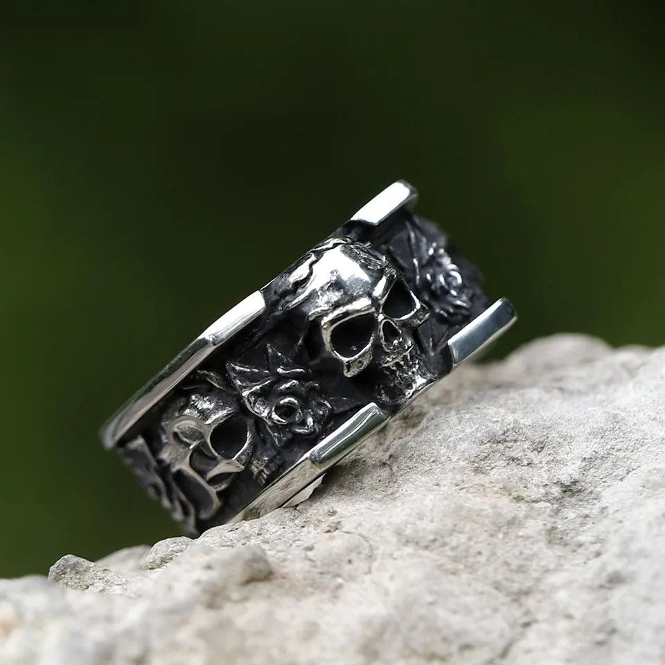 Japanese Brand × Vintage Vintage skull ring Size ONE SIZE - 4 Thumbnail
