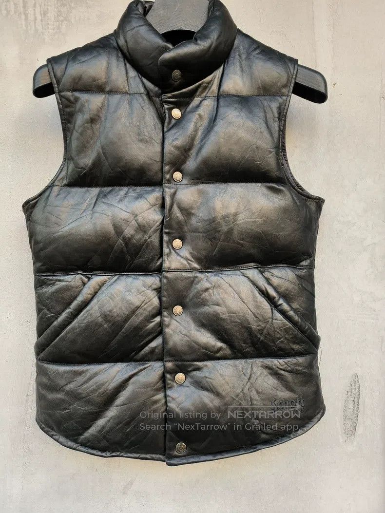 Schott Schott Down leather horse clip vest Size US S / EU 44-46 / 1 - 1 Thumbnail