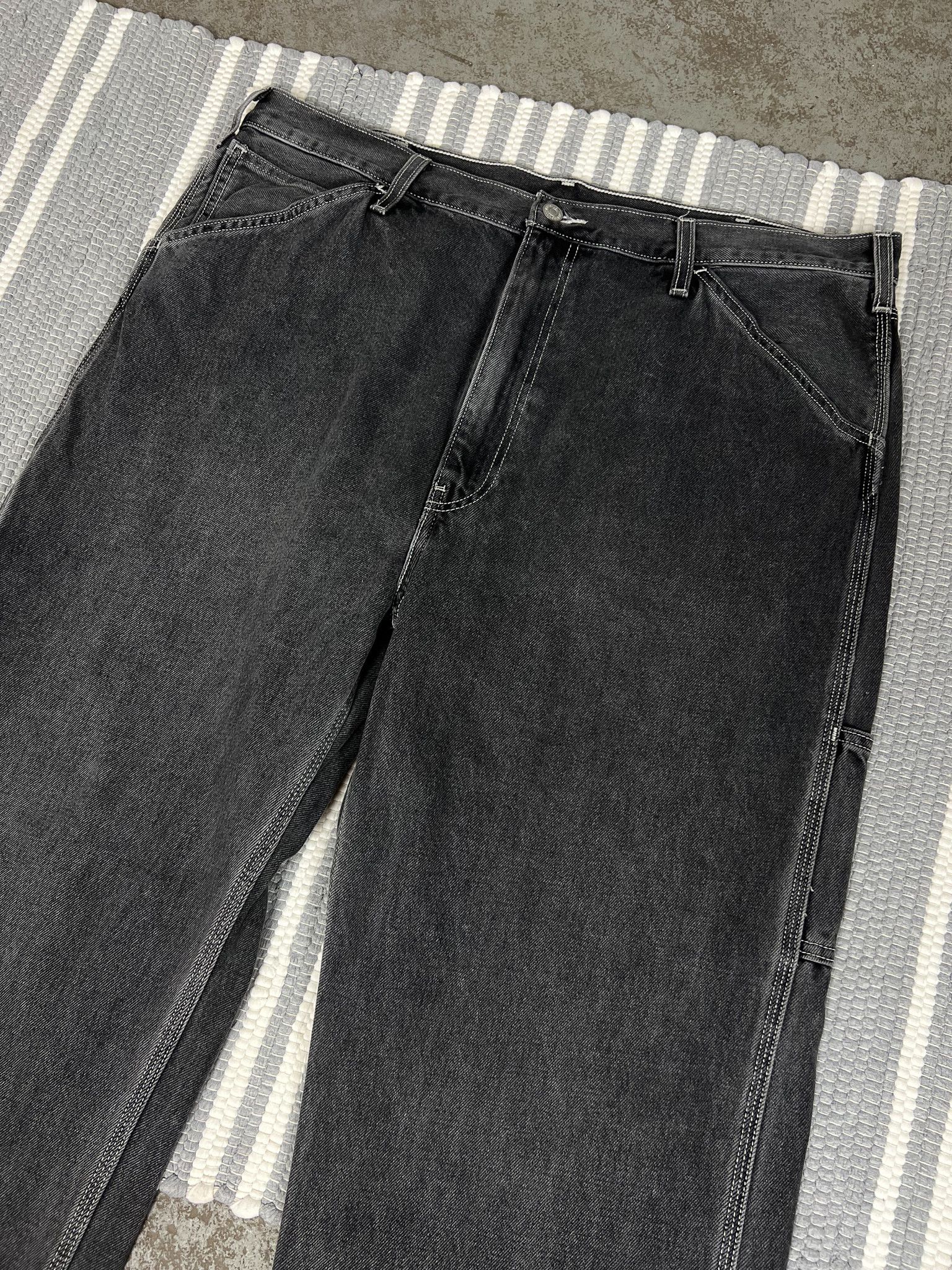 Levi's Vintage Levis Carpenter Gray Denim Pants Jeans 40x30 Size US 40 / EU 56 - 3 Thumbnail
