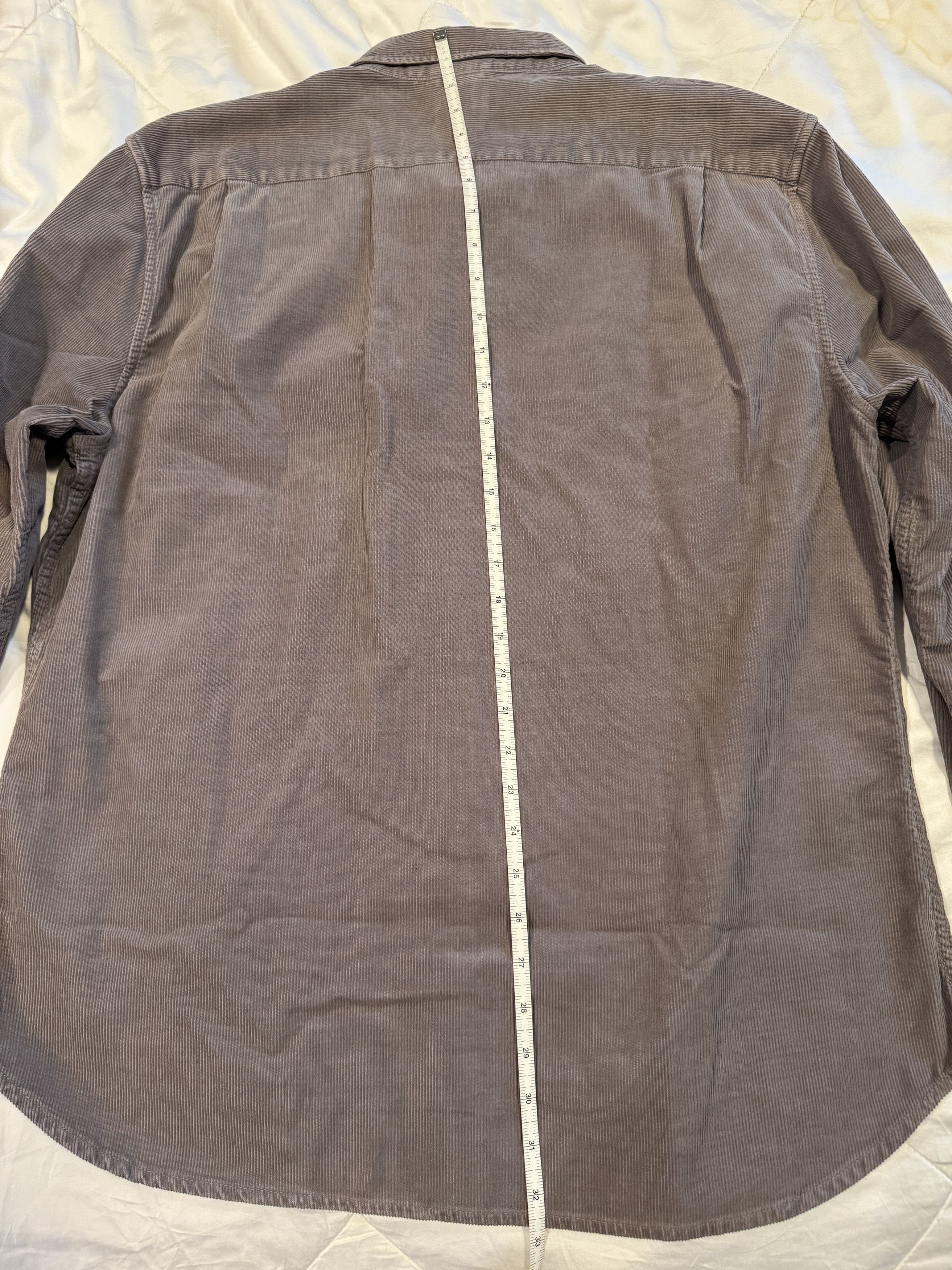 Jean Shop Think gray corduroy LS shirt Size US XXL / EU 58 / 5 - 7 Thumbnail