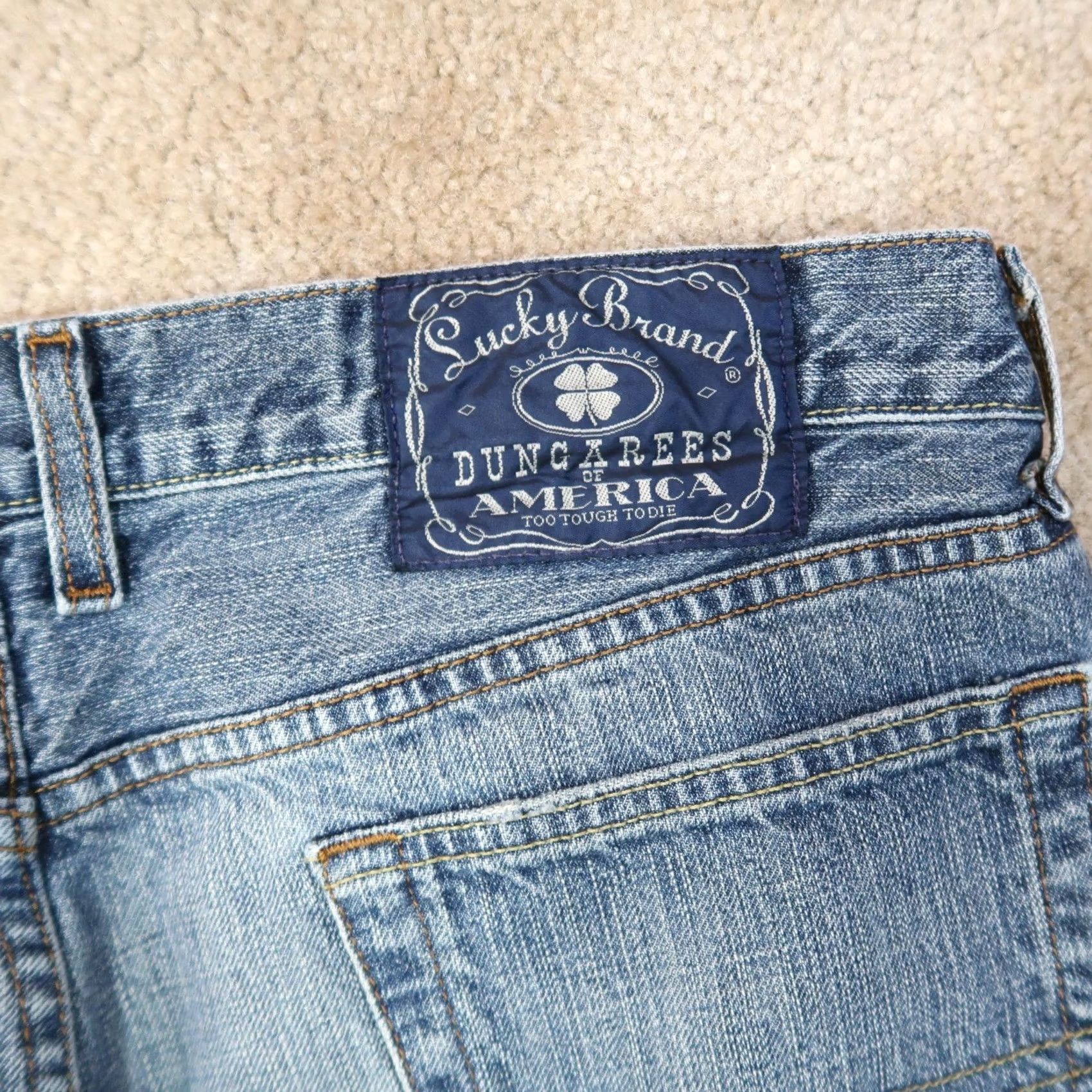 Lucky Brand Lucky Brand Jeans Men 38x30 Denim Blue 5-Pocket Relaxed Loose Fit Vintage 90s Classic Shirt Size US 38 / EU 54 - 6 Thumbnail
