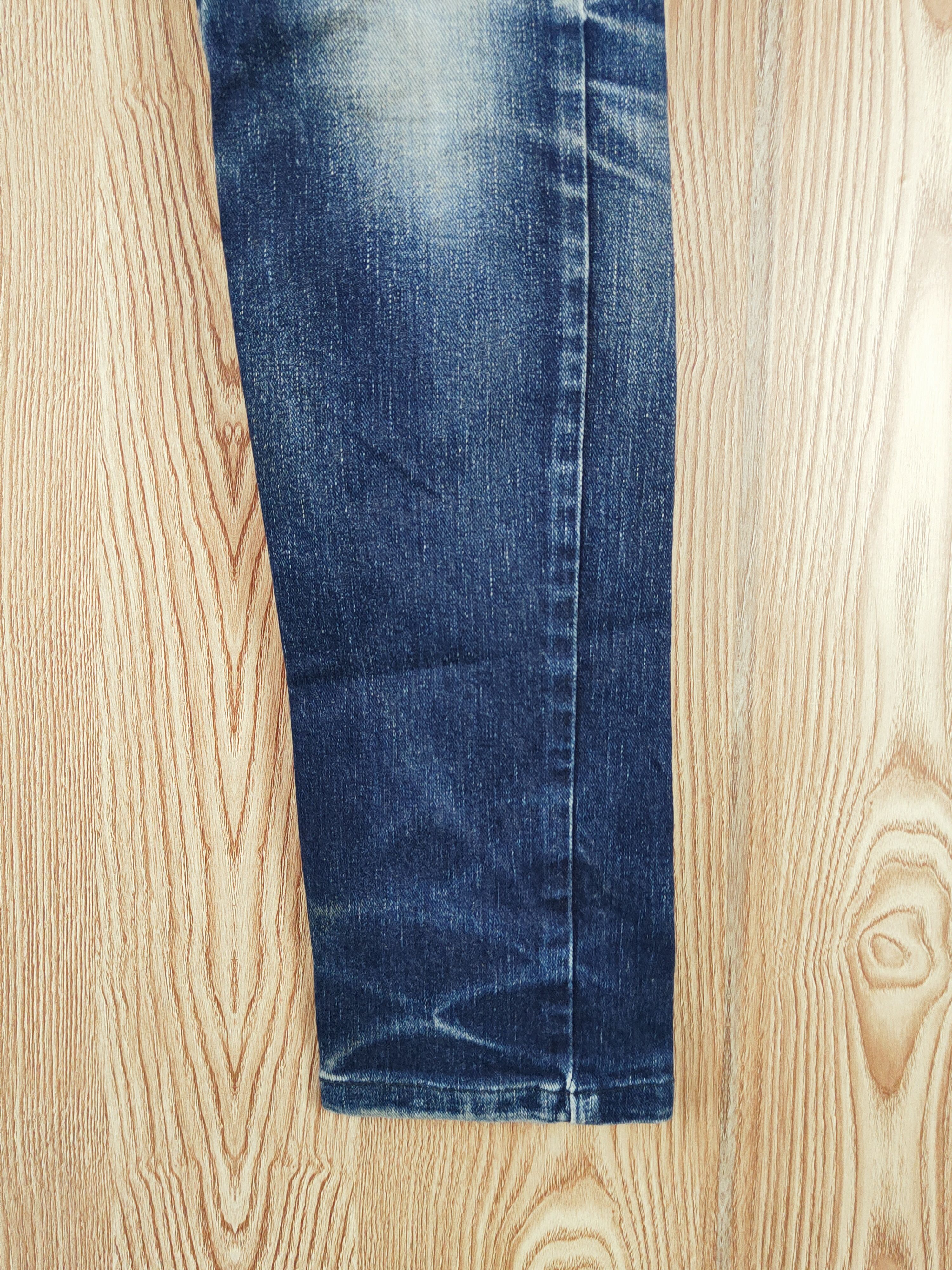 Japanese Brand Lee Dark Blue Distressed Ripped Jeans #W795 Size US 29 - 6 Thumbnail