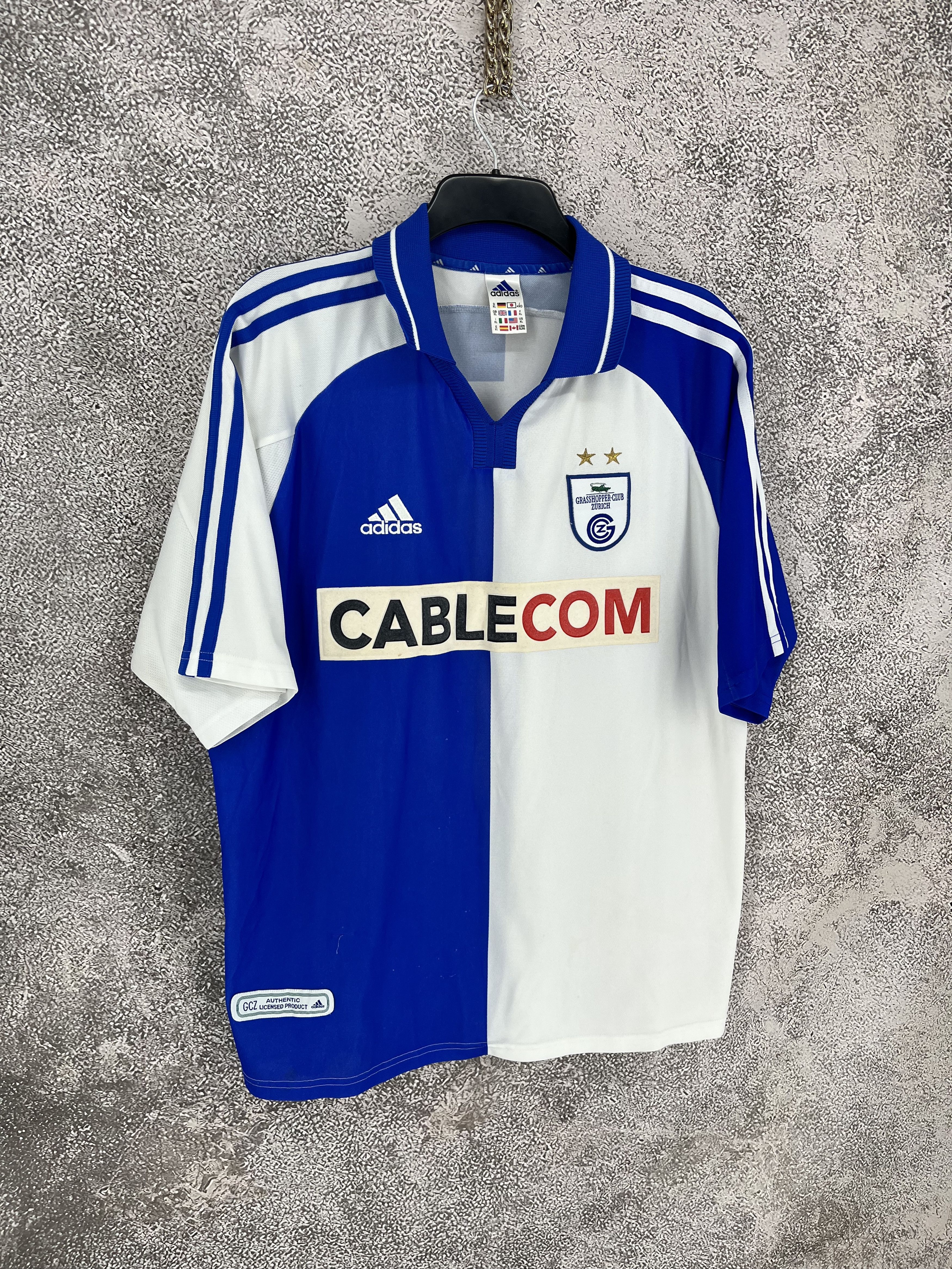 Adidas GRASSHOPPER 2001 2002 HOME SHIRT JERSEY ADIDAS Size US XL / EU 56 / 4 - 2 Thumbnail
