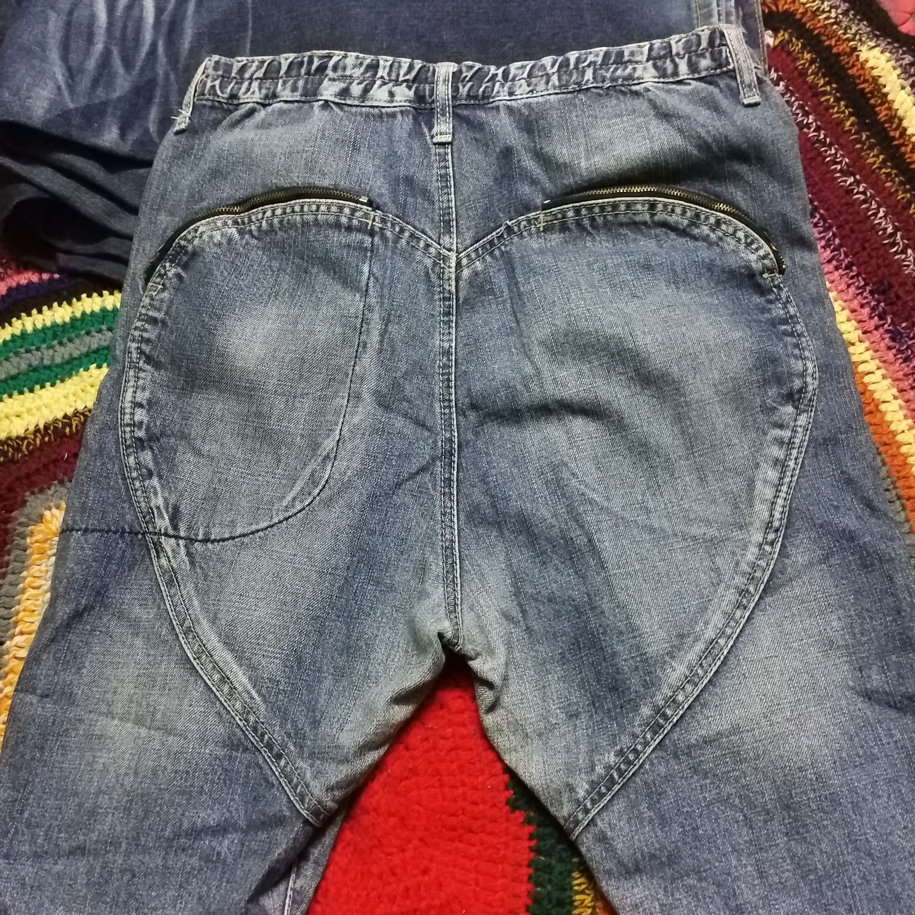 Japanese Brand DENIM LOVE BUTT DESIGN BIG BACK POCKET Size 32" / US 10 / IT 46 - 2 Thumbnail