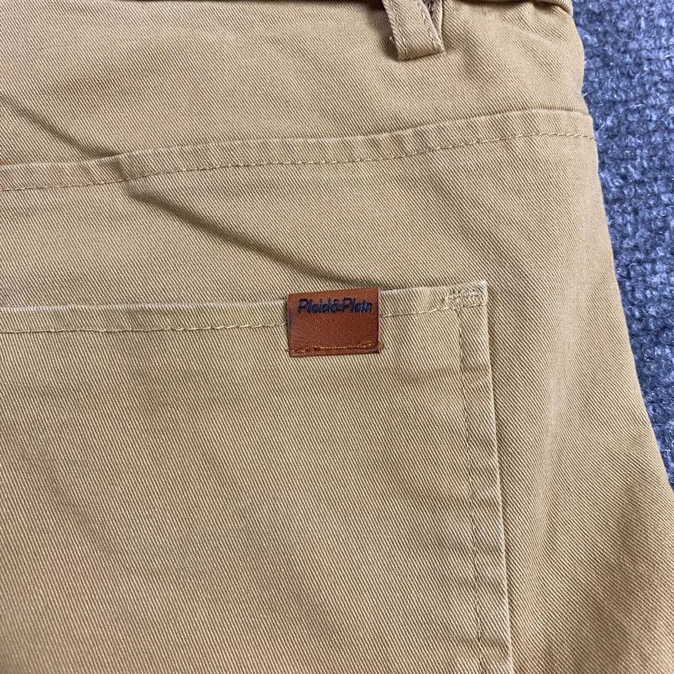 Other Plaid & Plain Pants Men's 34x32 Beige Chino Skinny Fit Size US 34 / EU 50 - 6 Thumbnail