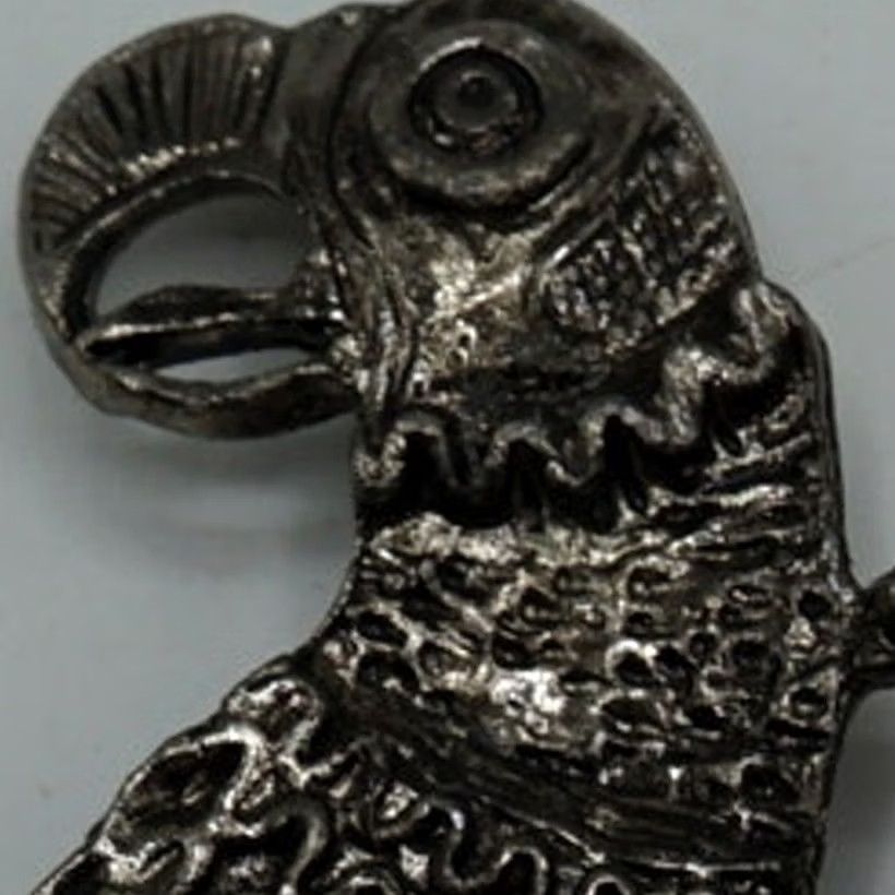 Vintage VINTAGE Metal Belt Buckle Bird Parrot Size ONE SIZE - 6 Thumbnail