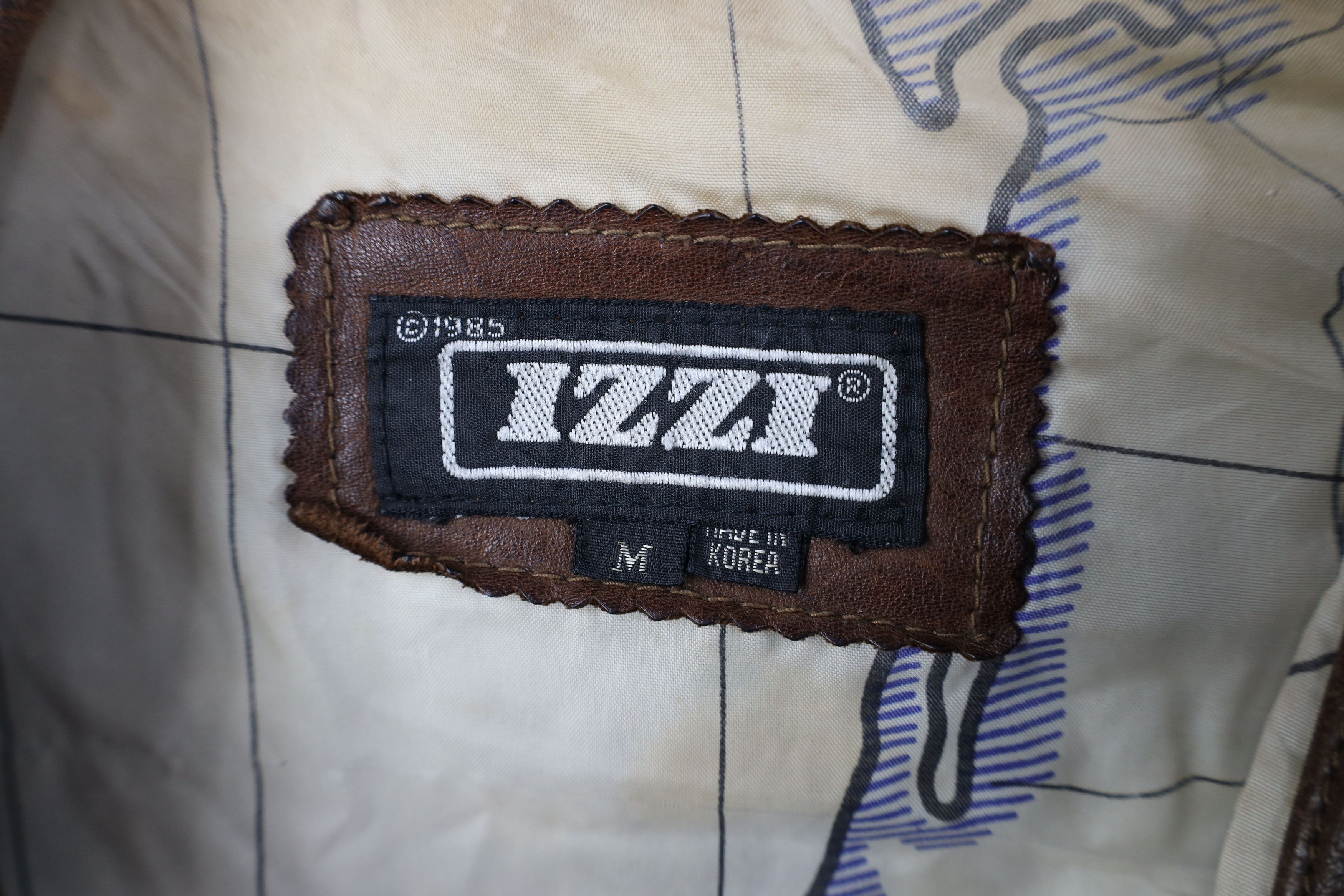Vintage Vintage 90s Streetwear Leather Flight Bomber Jacket Brown Size M / US 6-8 / IT 42-44 - 9 Thumbnail