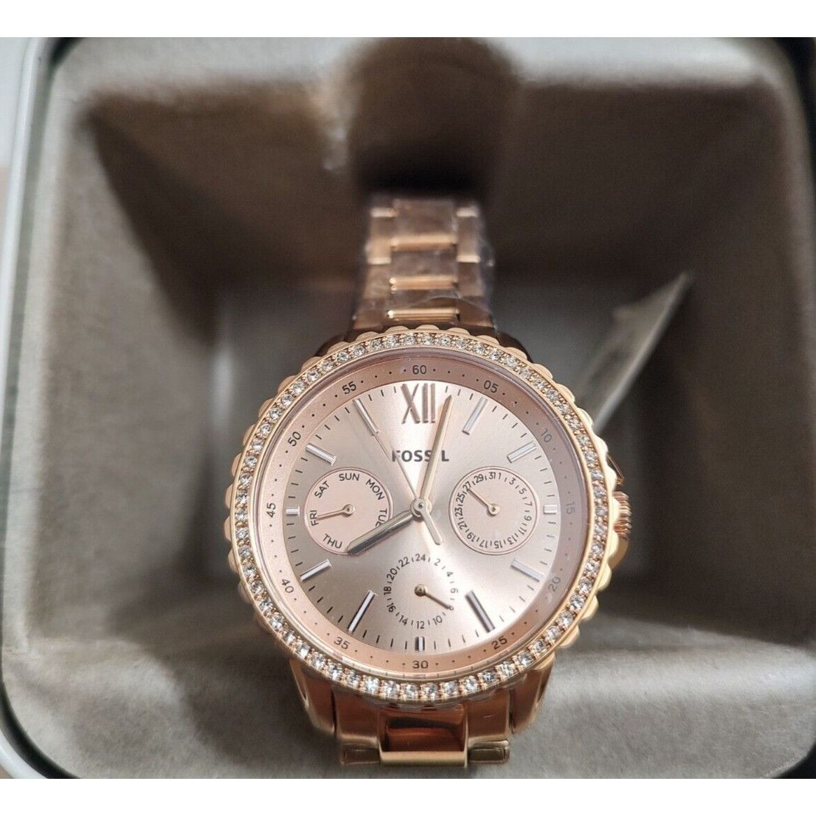 Fossil Ladies' Izzy Multifunction Rose Gold Tone Stainless S