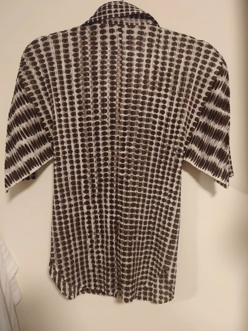 Issey Miyake issey miyake size:3 Pleated short sleeves Size XXS / US 00 / IT 34 - 2 Thumbnail