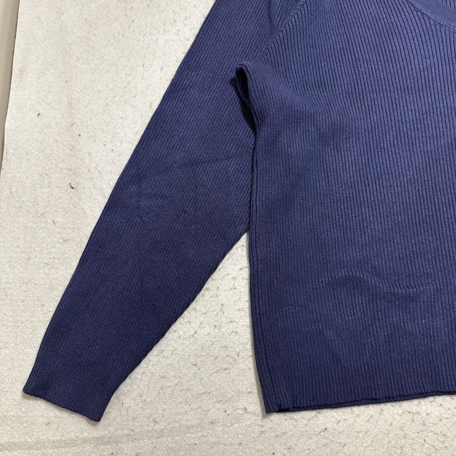 Other Ophelia Roe 3X Scoop Neck Ribbed Stretch Sweater Navy Size 3XL / US 20-22 - 6 Thumbnail