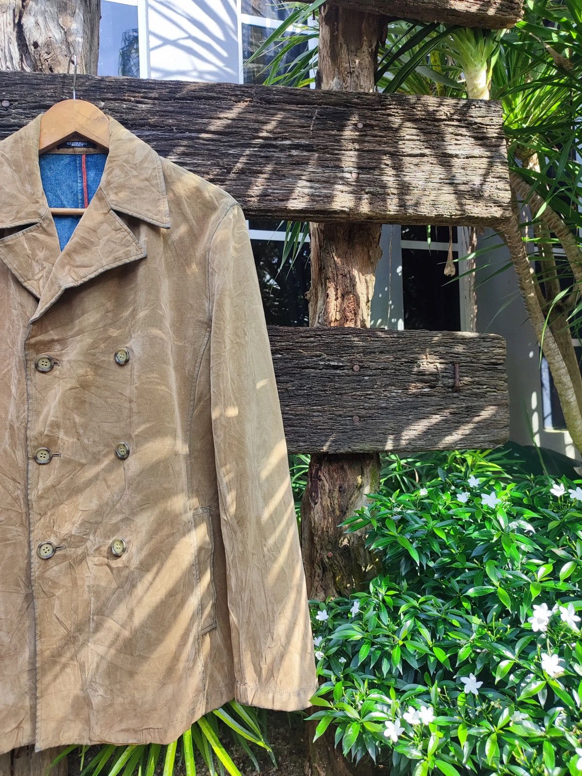 Tornado Mart Tornado Mart Brown Suede Double-Breasted Jacket – L Size US L / EU 52-54 / 3 - 6 Thumbnail