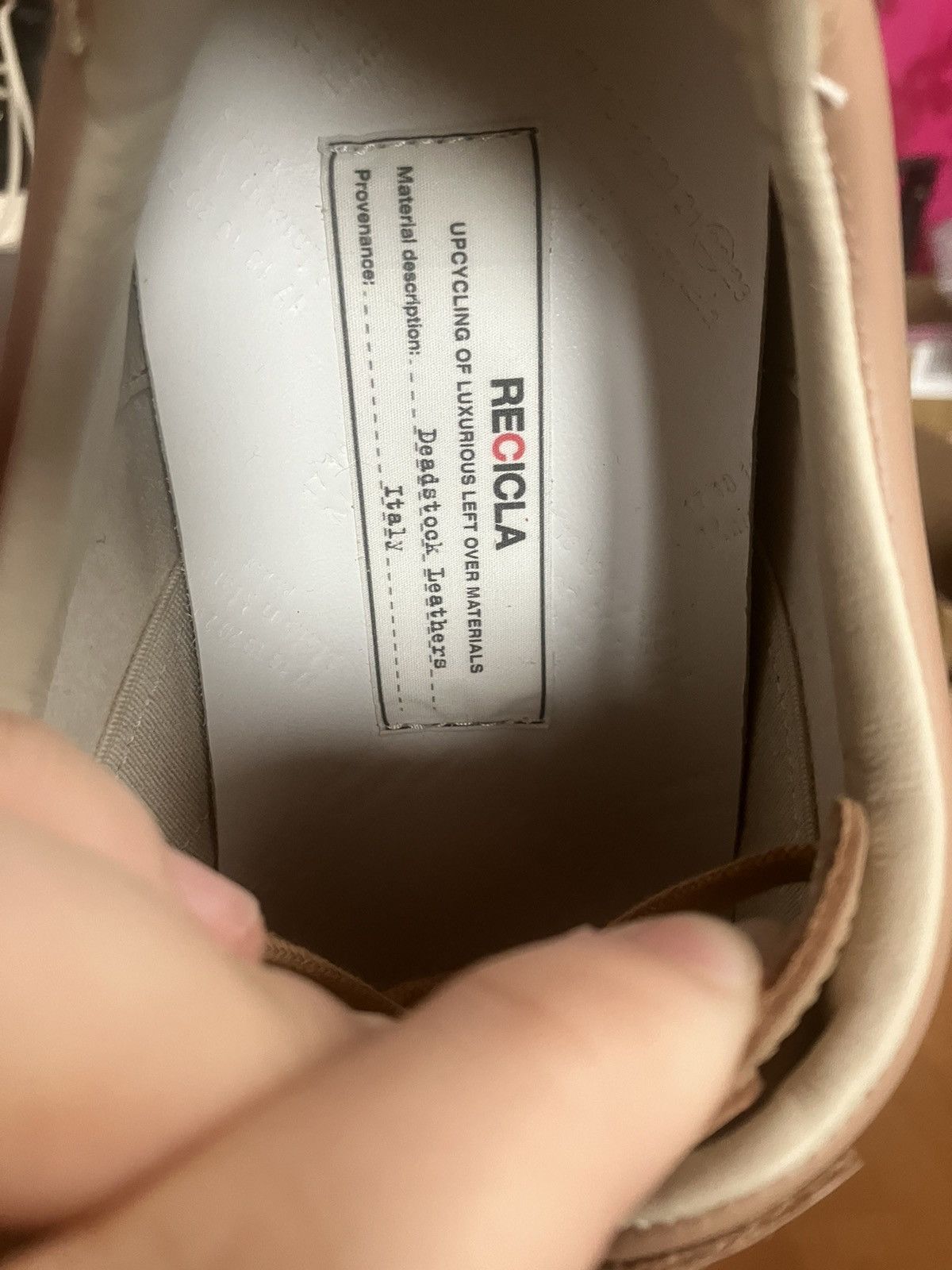 Maison Margiela Replica Pink Beige Deadstock RECICLA Size US 8.5 / EU 41-42 - 8 Thumbnail