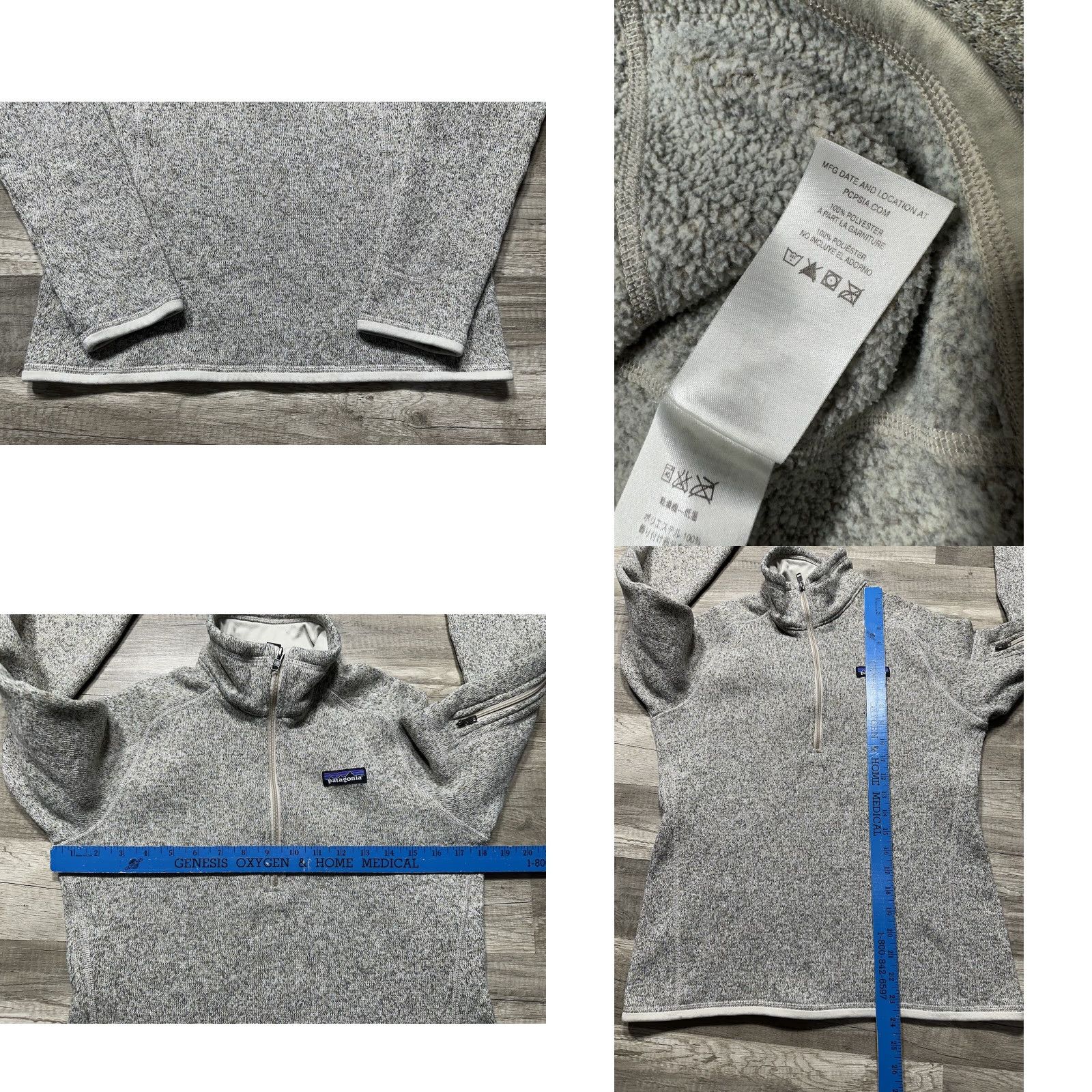 Patagonia Patagonia Better Sweater 1/4 Zip Women's M Gray/Brown Fleece Pullover Jacket Size M / US 6-8 / IT 42-44 - 9 Thumbnail