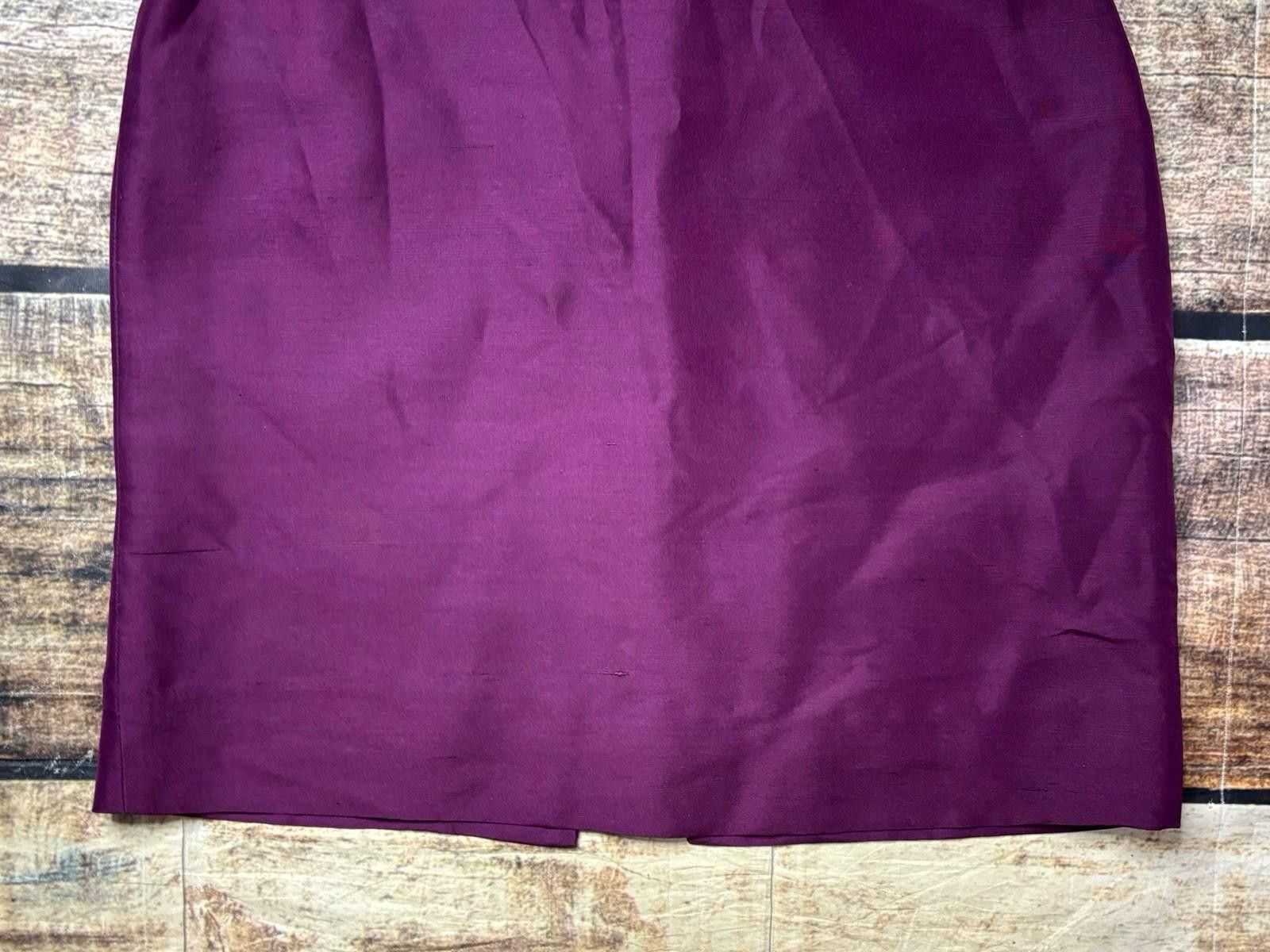 Other Jenny Yoo Dress Womens Size 4 Silk Sheath Strapless Purple Size S / US 4 / IT 40 - 5 Thumbnail