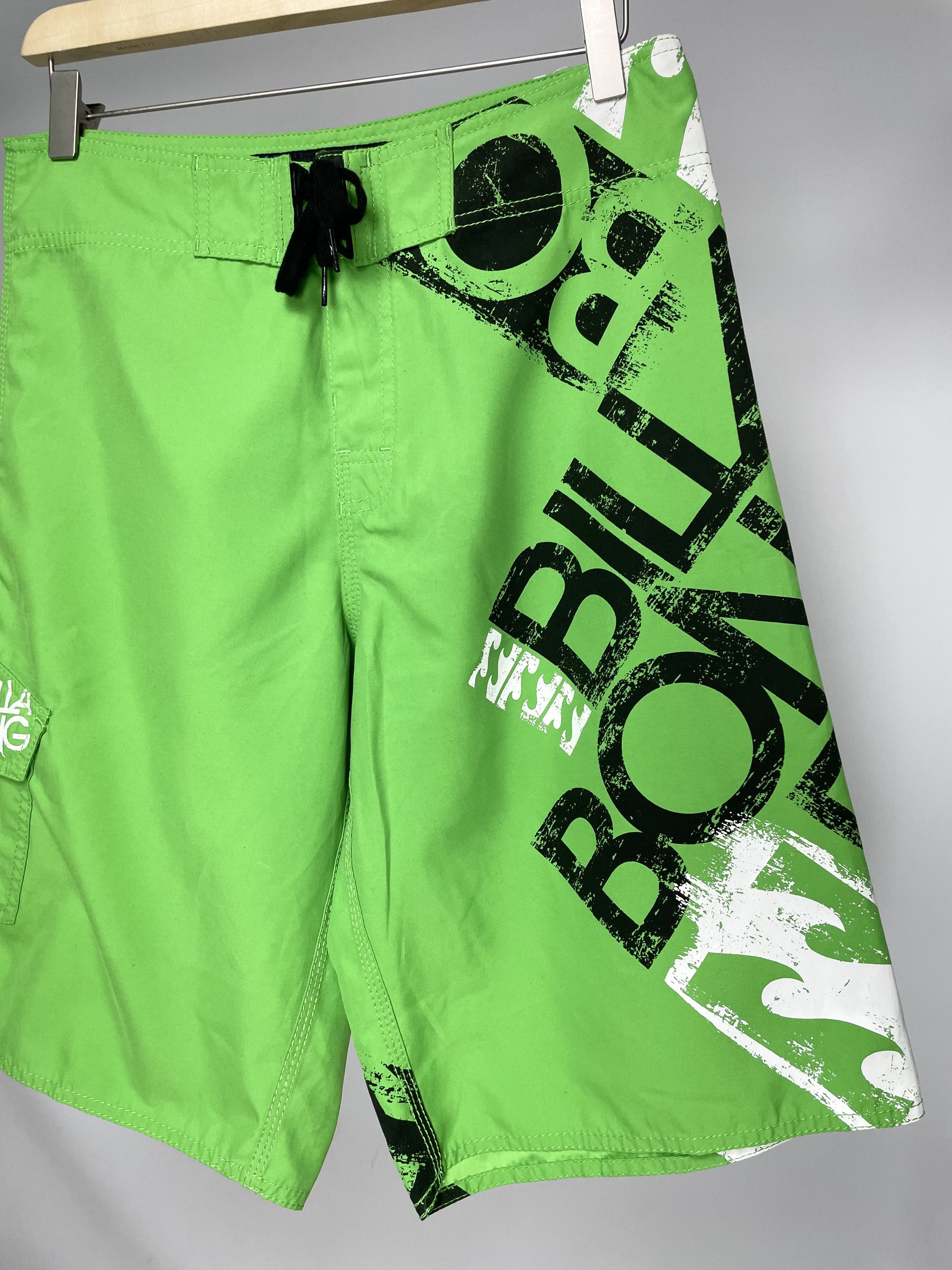 Billabong Billabong Vintage Green Full Printed Surfing Shorts Size US 30 / EU 46 - 3 Thumbnail