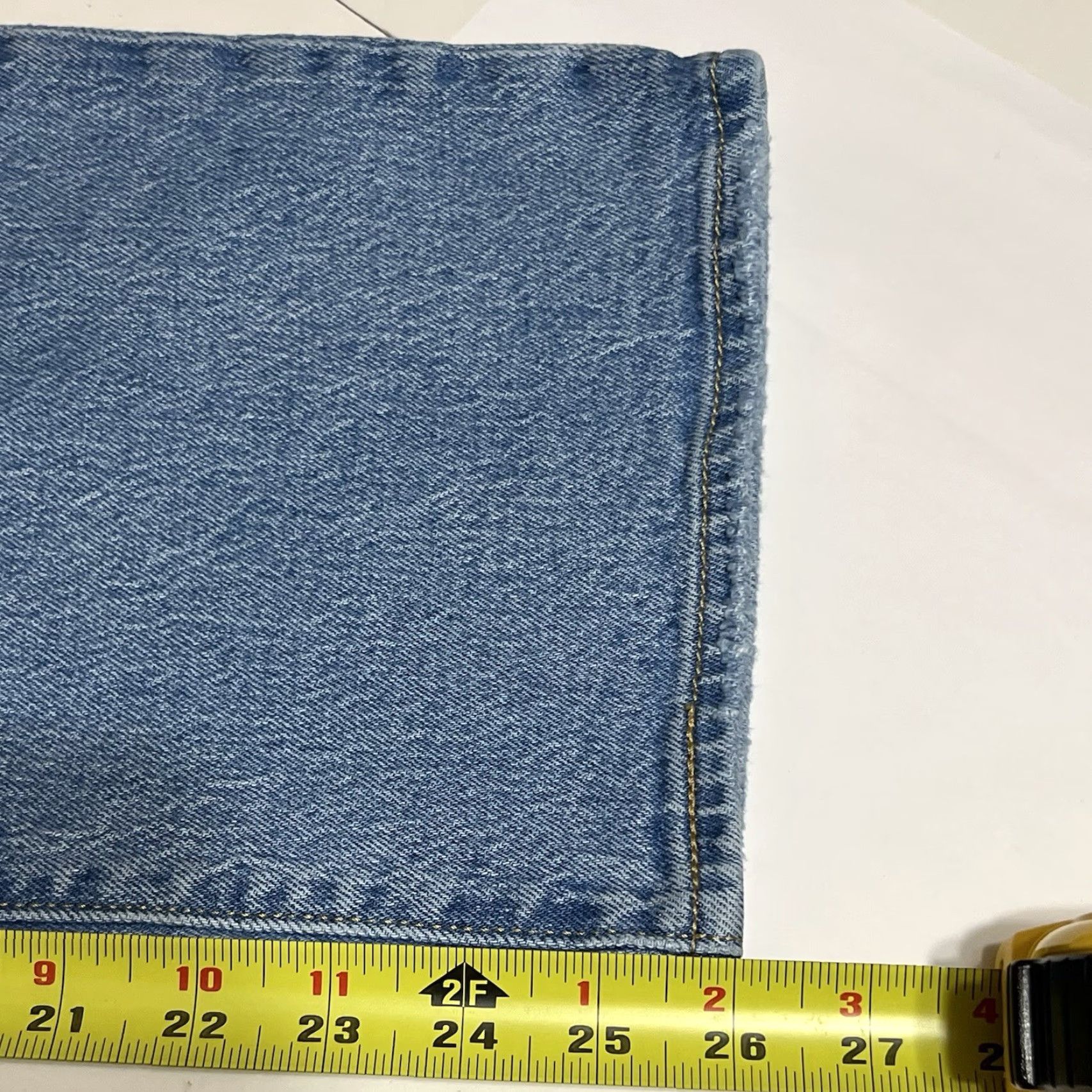 Levi's Levi's Jeans Women Ribcage Straight Ankle 27x26 Blue Denim 5-Pocket Button Closure High Rise Regular Fit Levi's Logo Size 27" / US 4 / IT 40 - 6 Thumbnail