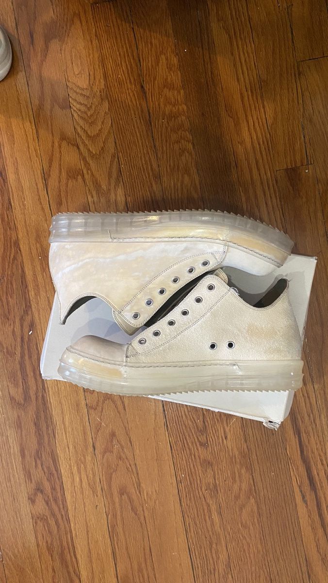 Pre-owned Rick Owens Babel Ramones Shoes In Sand