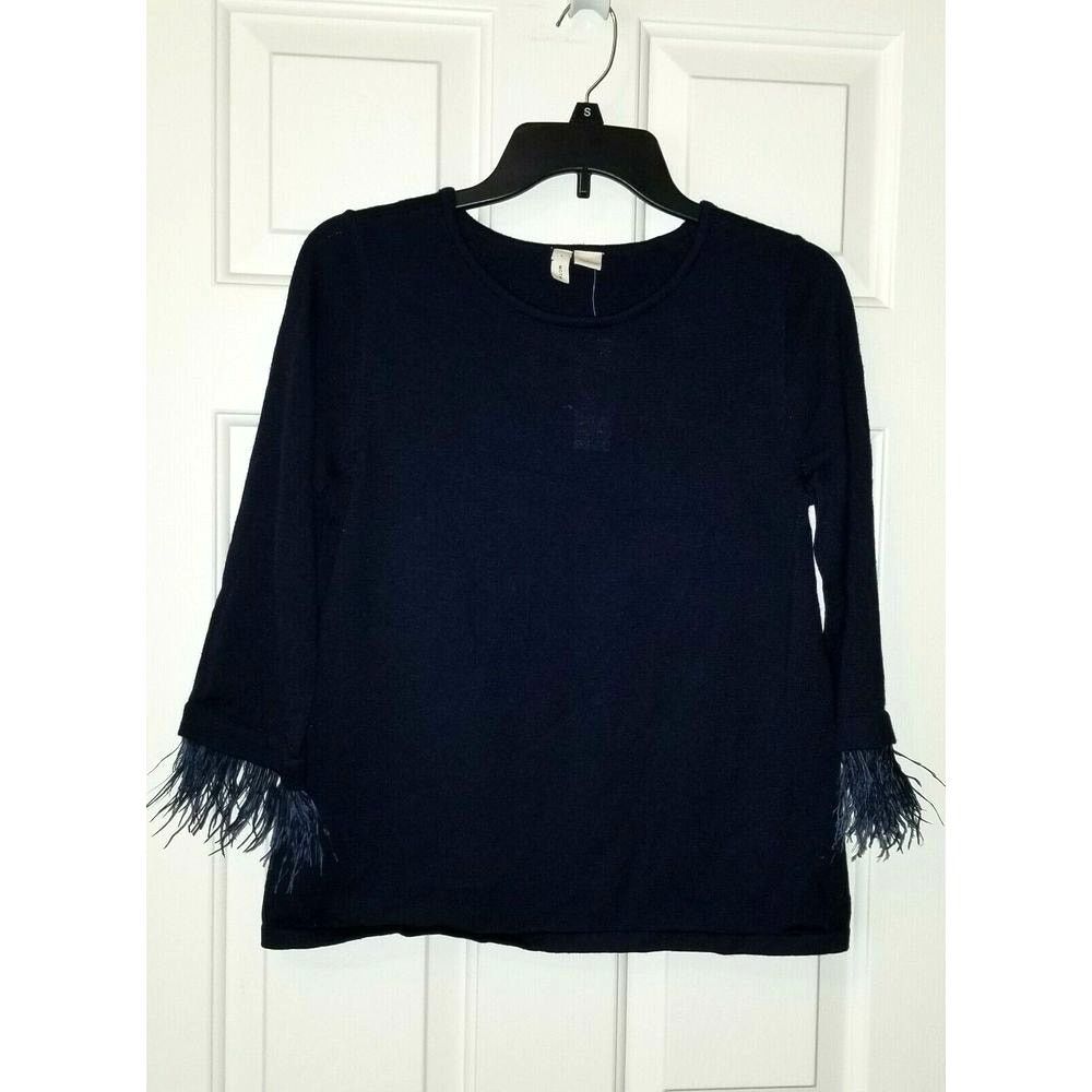 Anthropologie New Anthropologie Gatsby Feathered Moth Pullover Sweater Top Size S / US 4 / IT 40 - 3 Thumbnail