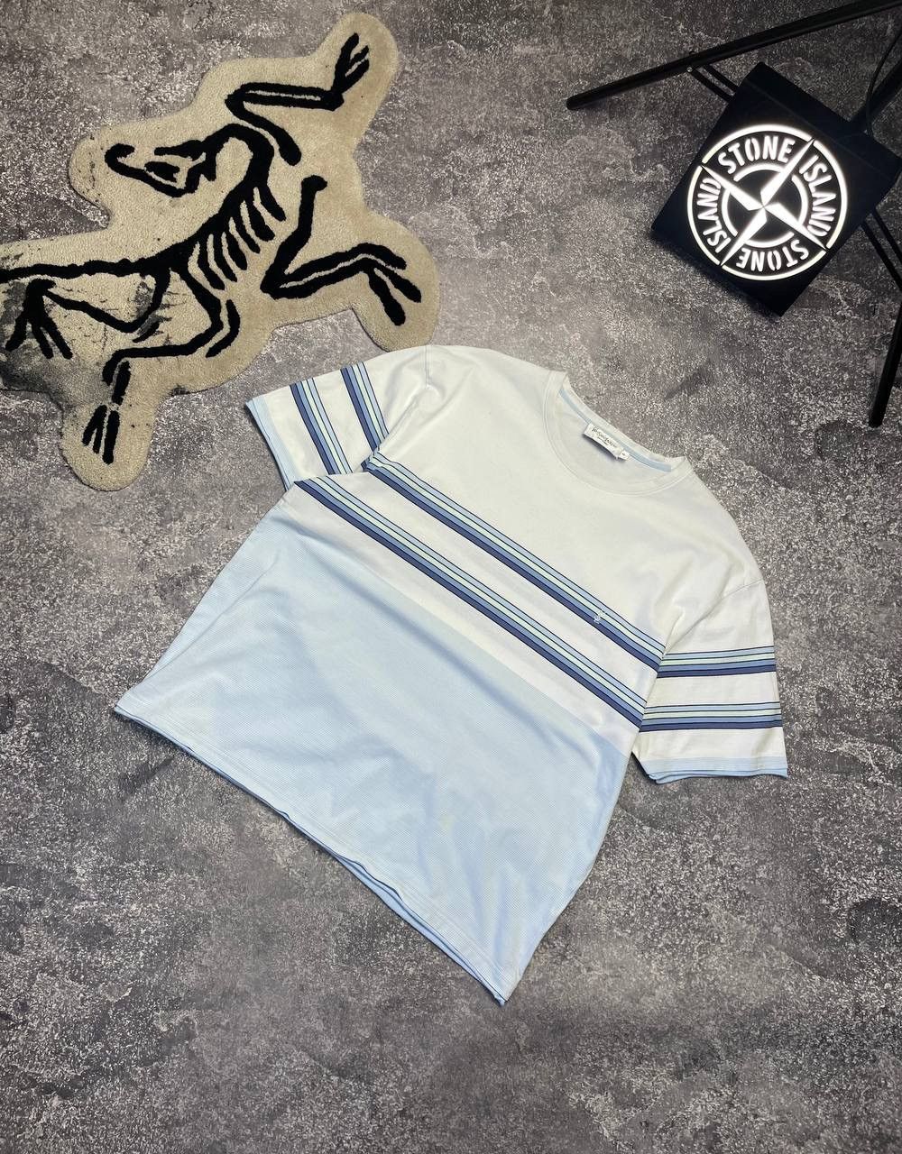 Yves Saint Laurent Yves Saint Laurent Pour Homme Striped Tee Size US XXL / EU 58 / 5 - 1 Thumbnail