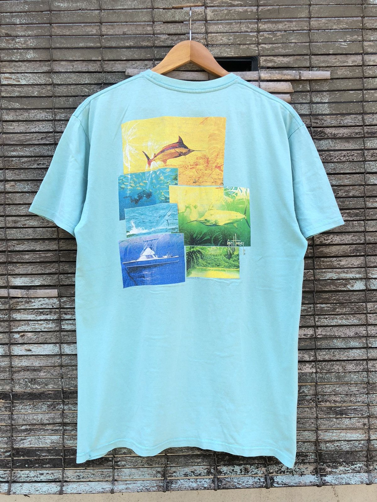 Vintage Vintage Y2K Guy Harvey Backhit Tshirt Size US L / EU 52-54 / 3 - 1 Thumbnail