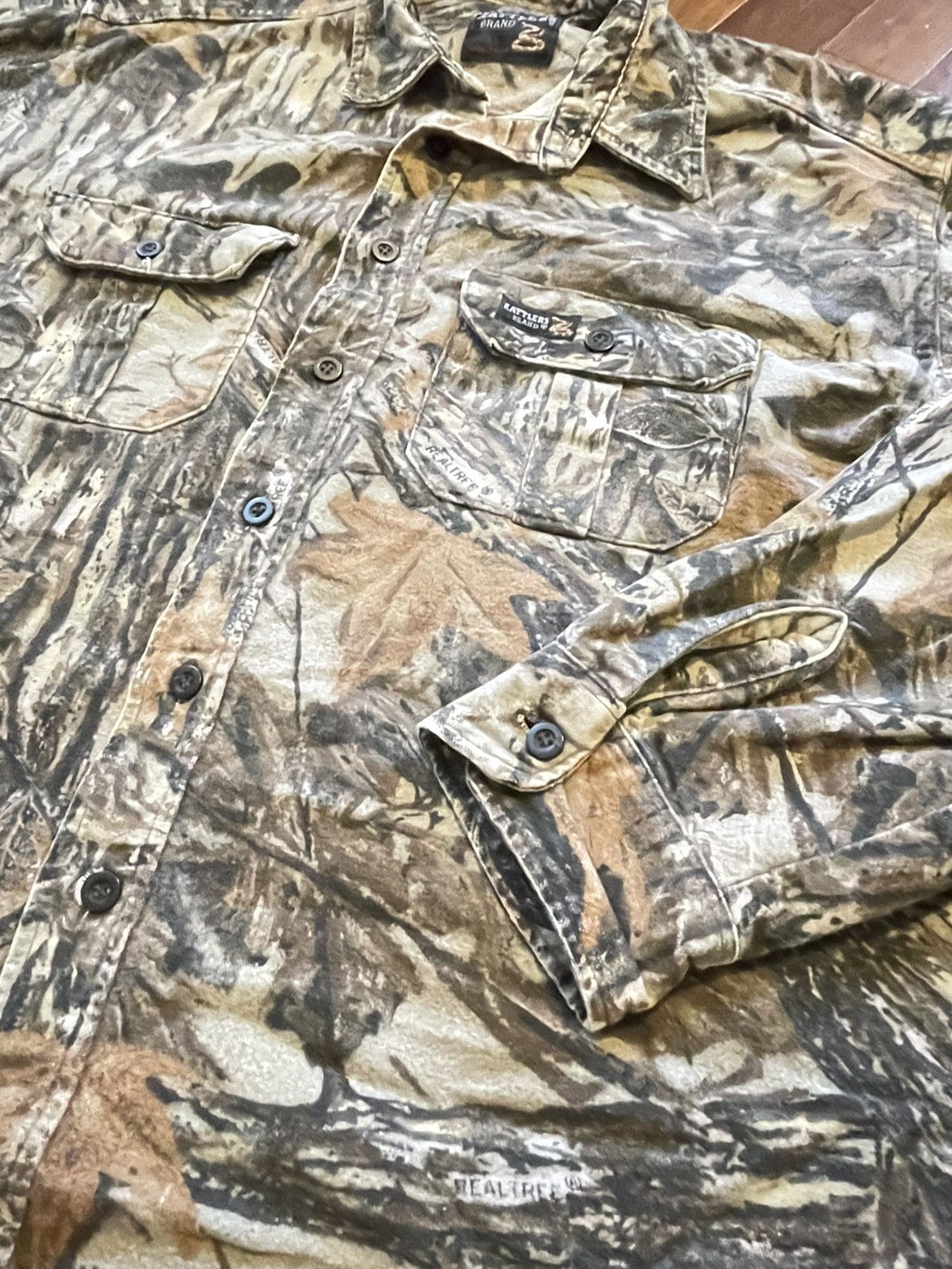 Vintage Vintage Rattler Realtree Camo Flannel Button Up Camouflage Size US L / EU 52-54 / 3 - 2 Thumbnail